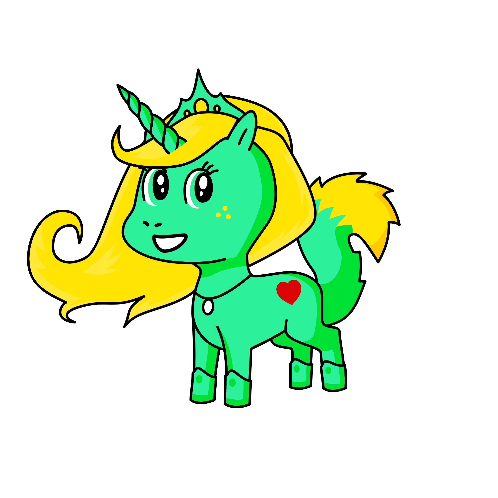 Cupcake JR, the unicorn