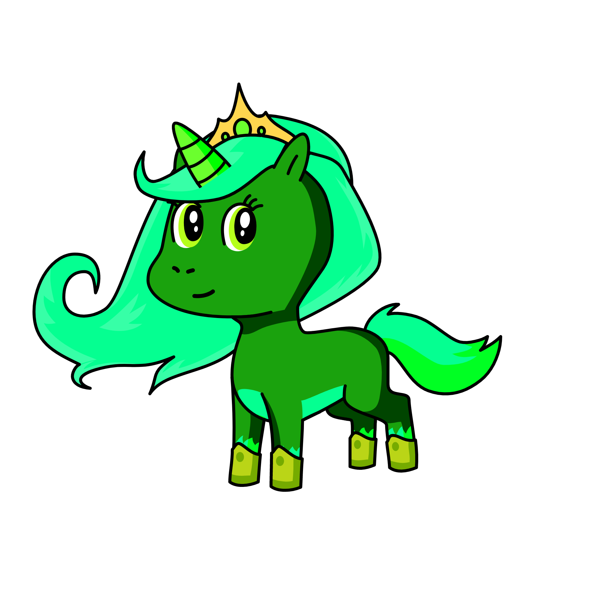 Princesse Jade, the unicorn