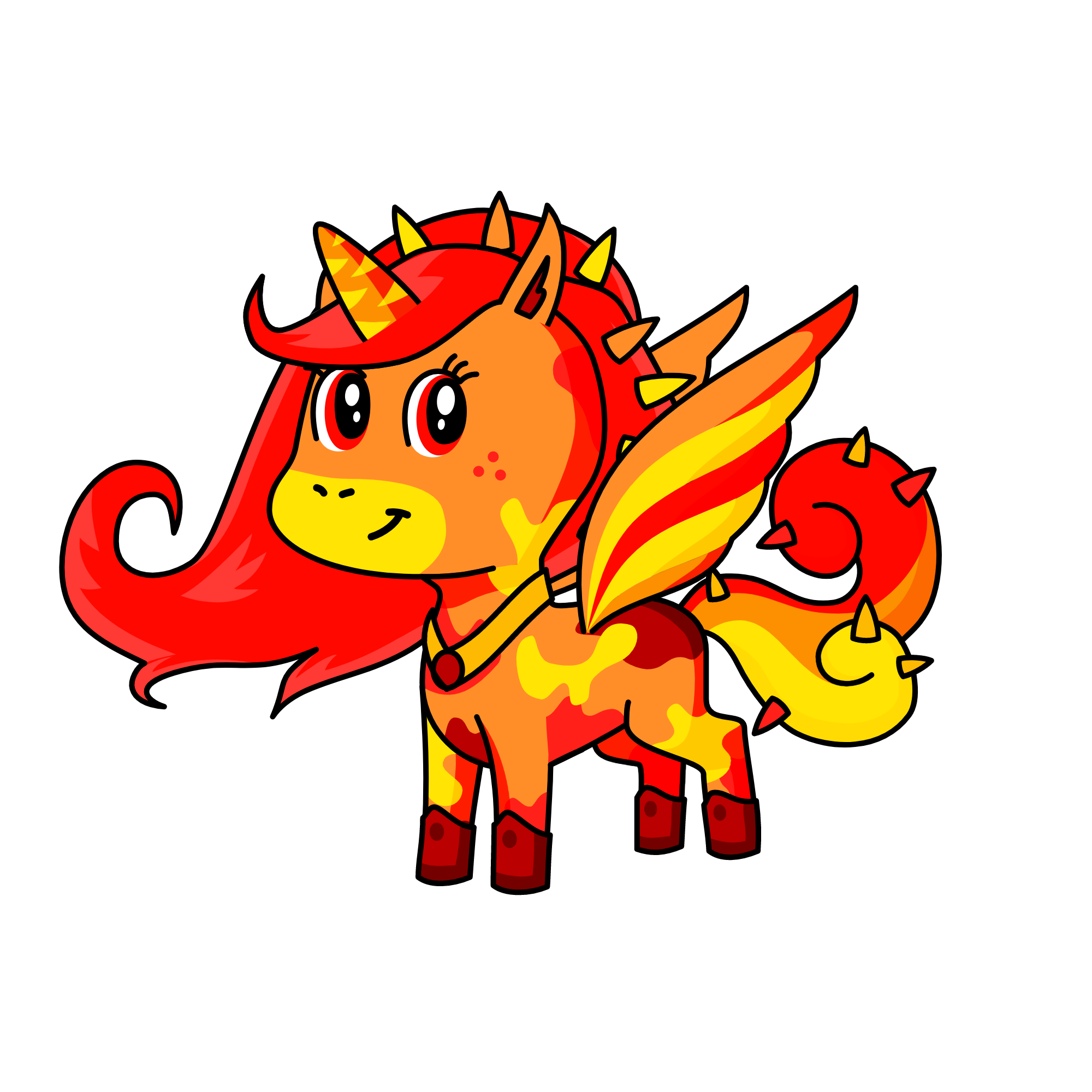 flame, the unicorn