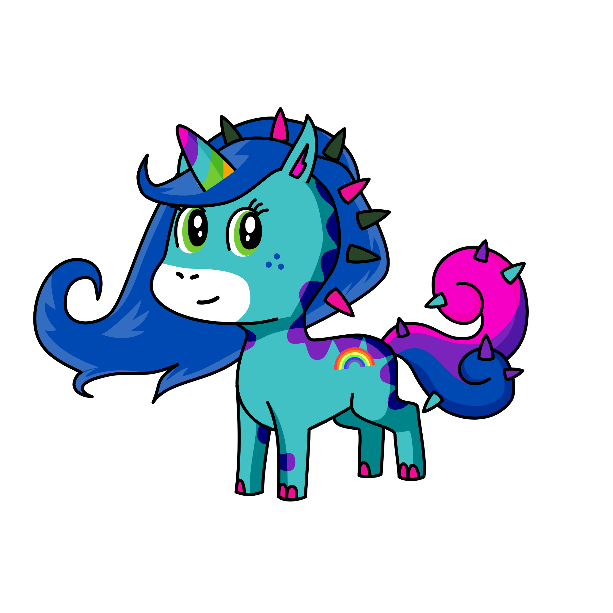blui, the unicorn