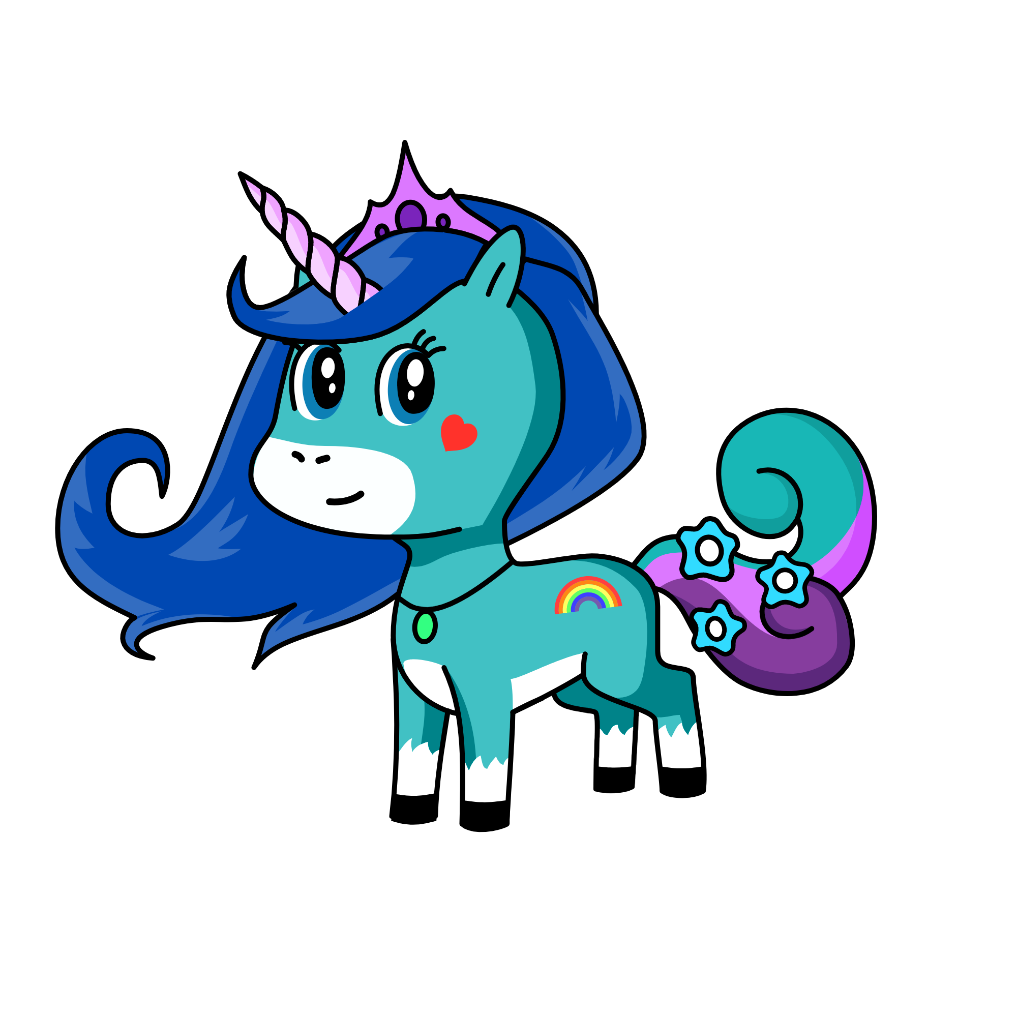 violet, the unicorn