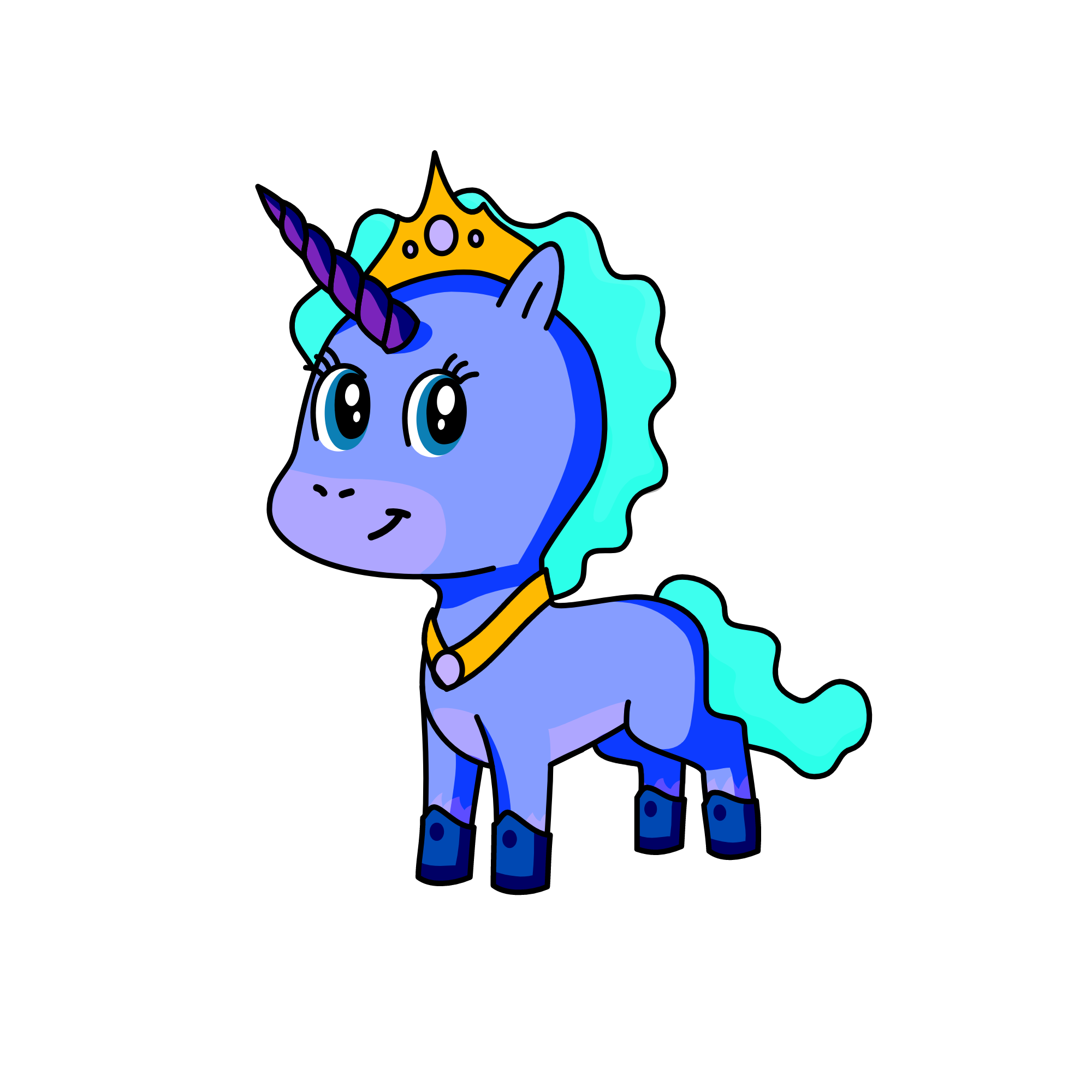 Queen Blueberry, the unicorn