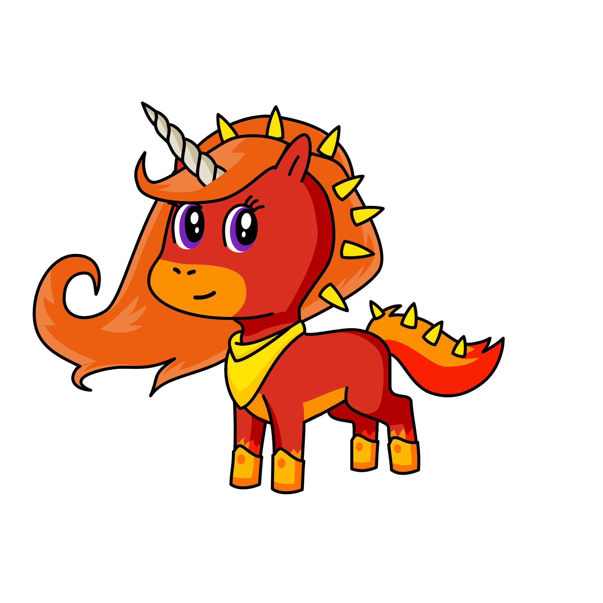 The red bandit, the unicorn