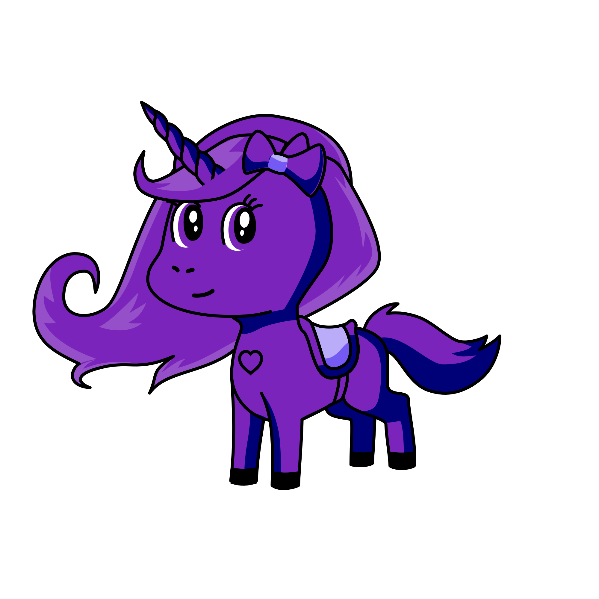 purple, the unicorn