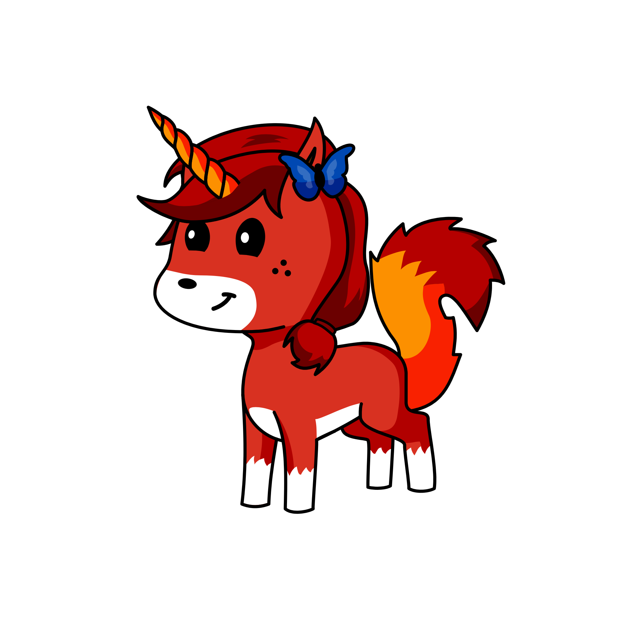 Le foxeh, the unicorn