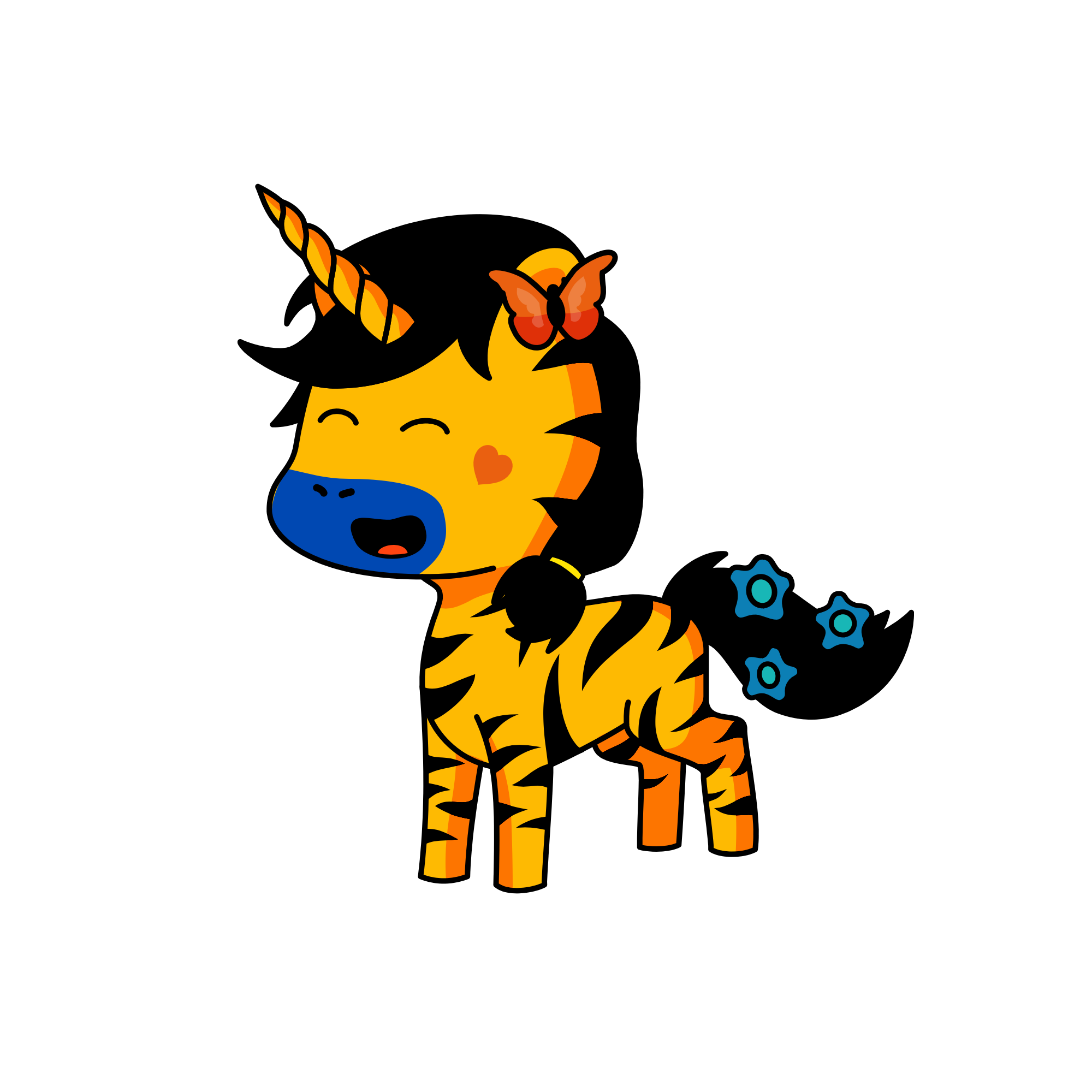 Tiger, the unicorn