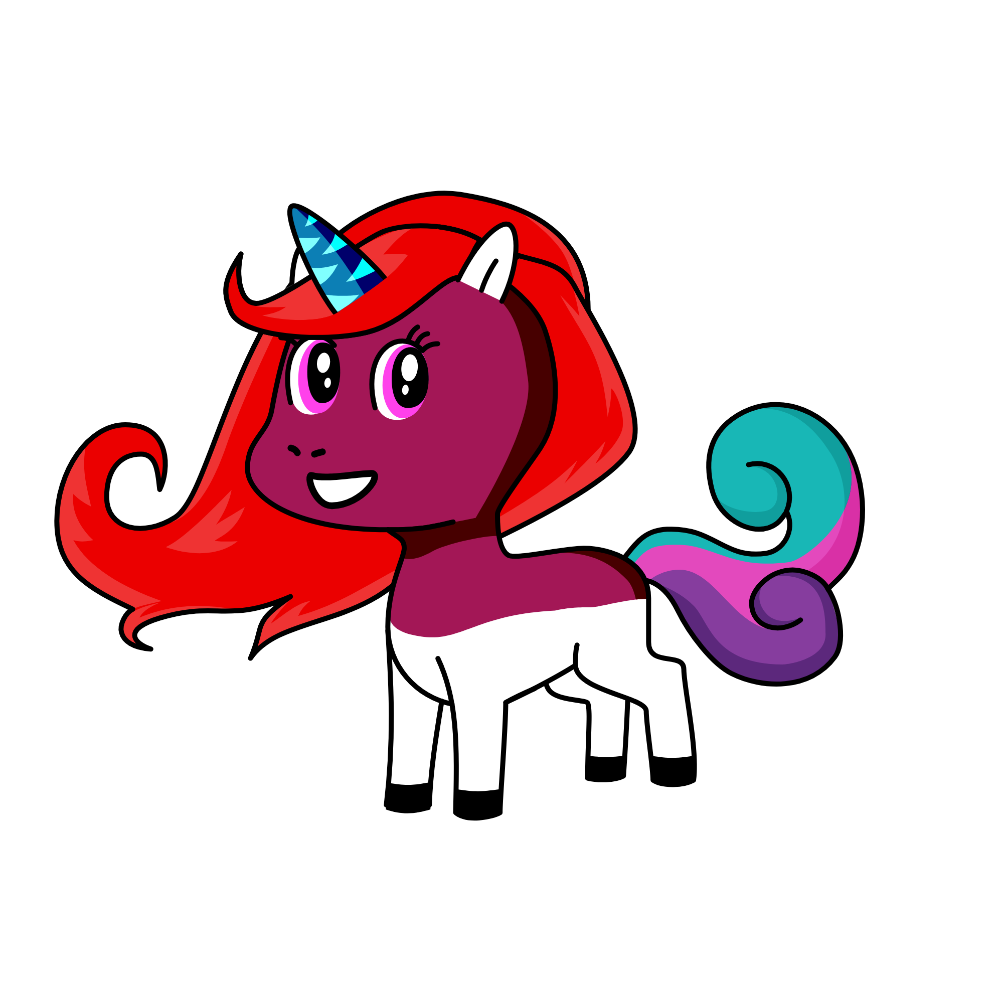 Pinkla, the unicorn