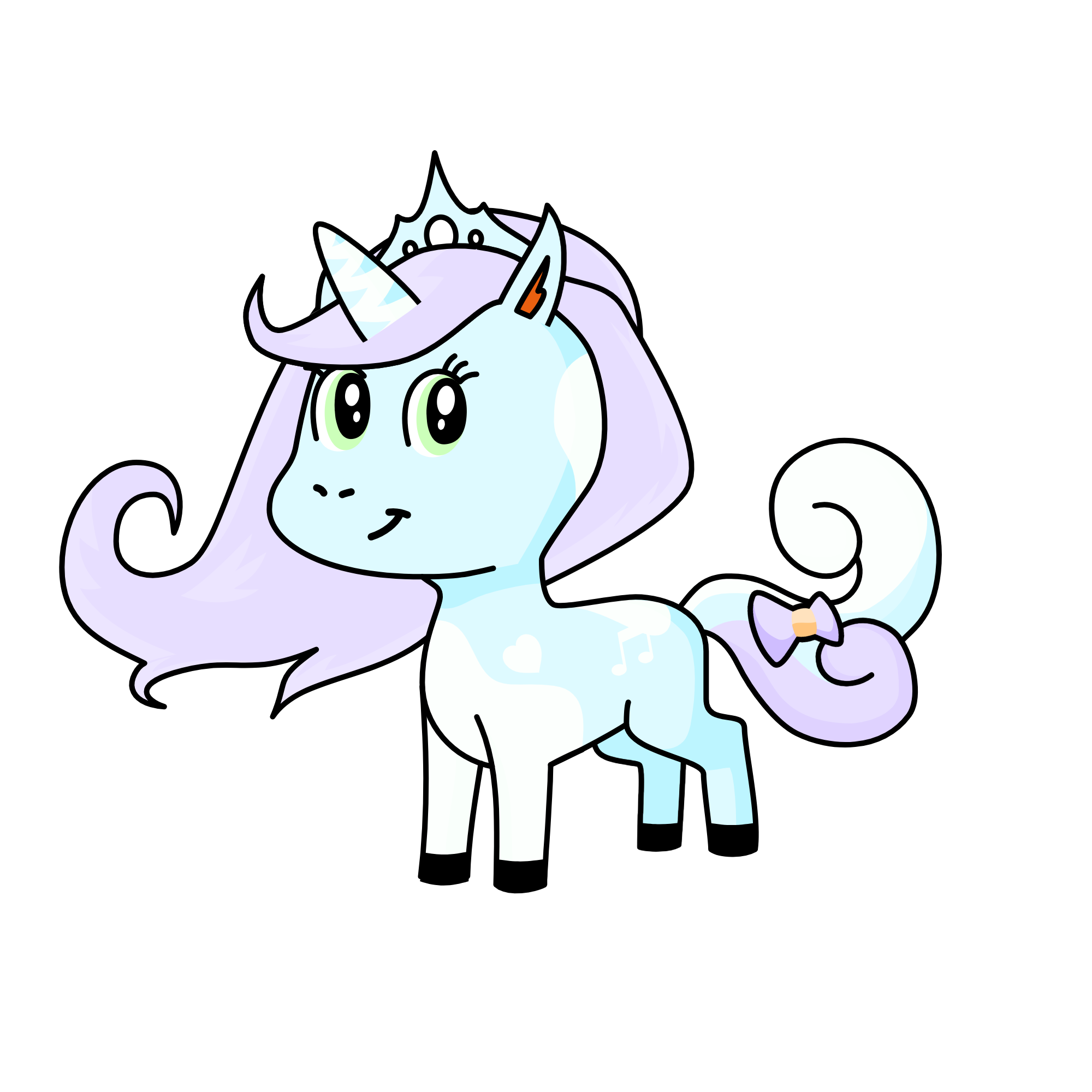Cretive queen, the unicorn