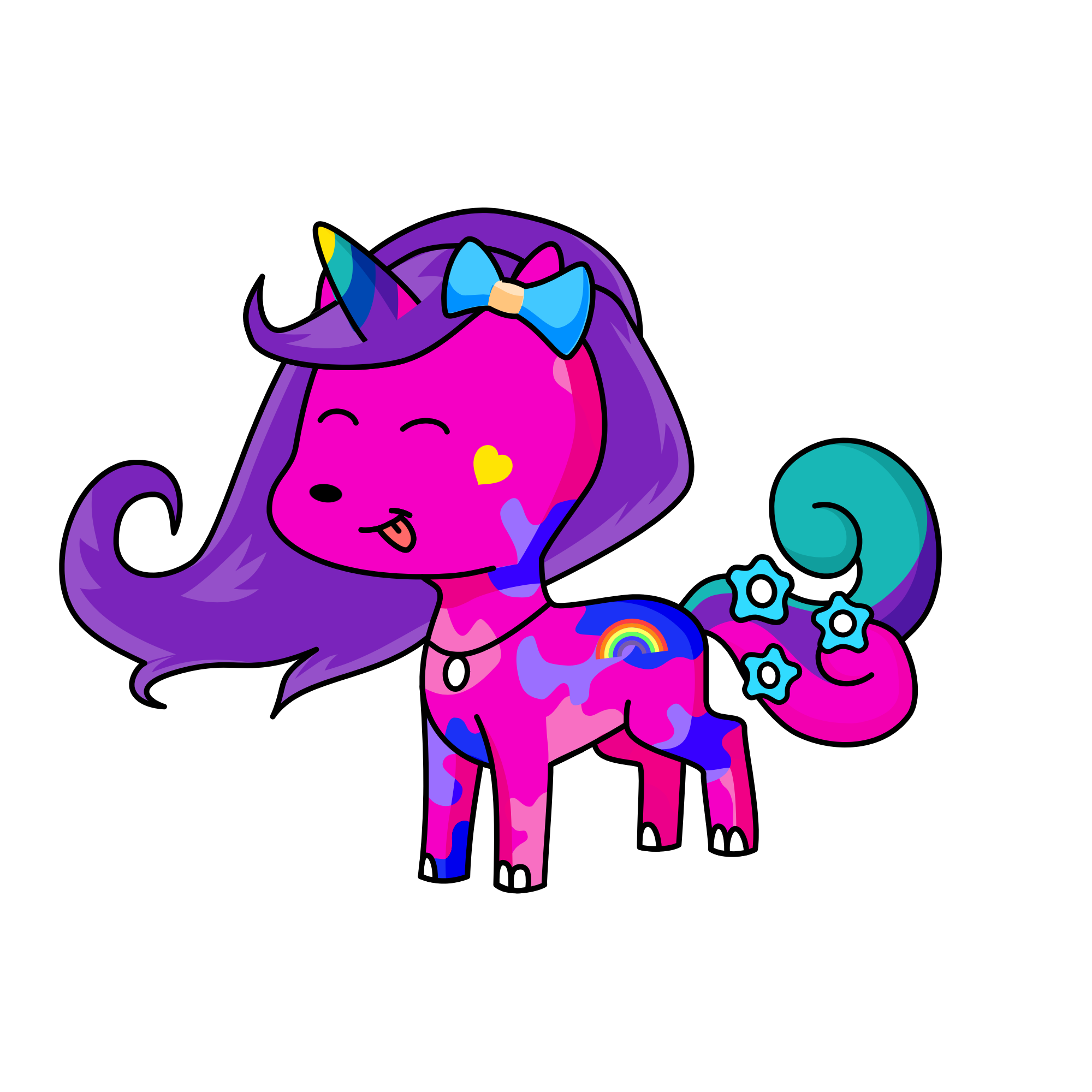 Nala the princess of the sparkling butterflies, the unicorn