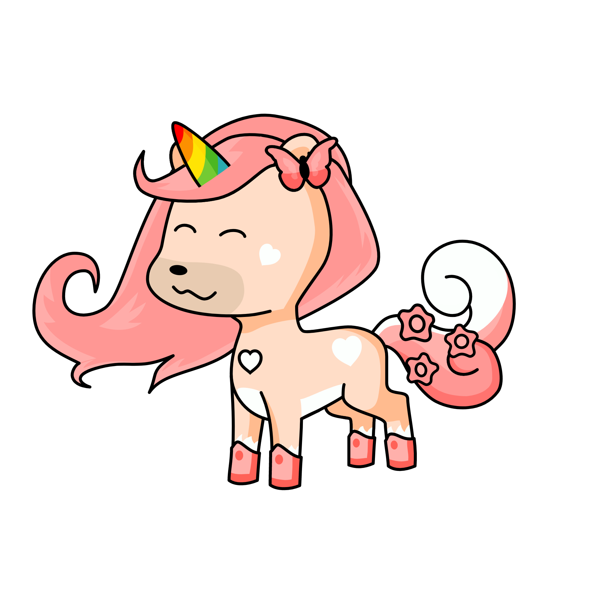 Kawaii, the unicorn