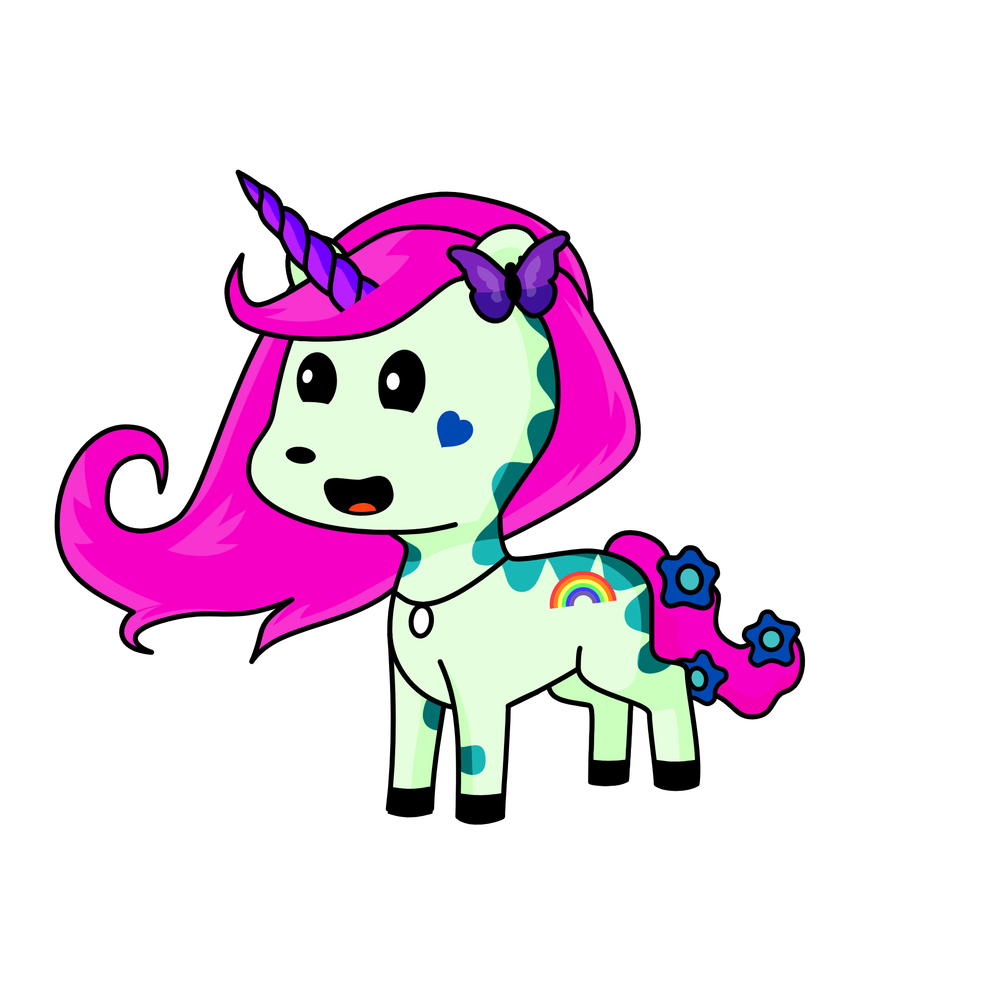 Minty, the unicorn
