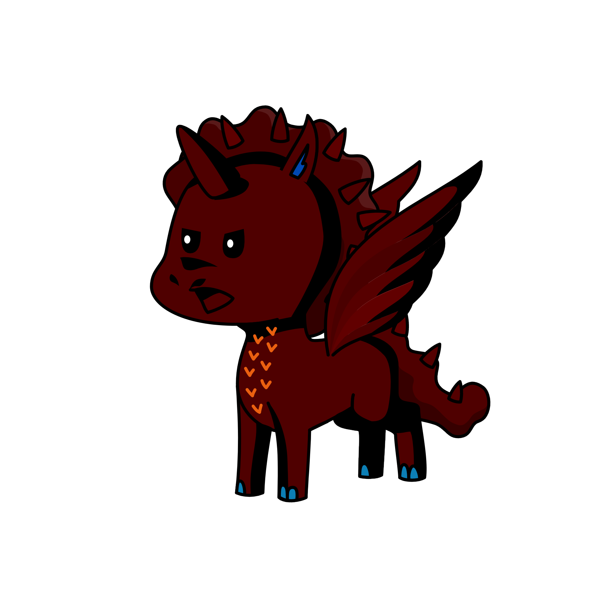 Moody Doodle, the unicorn
