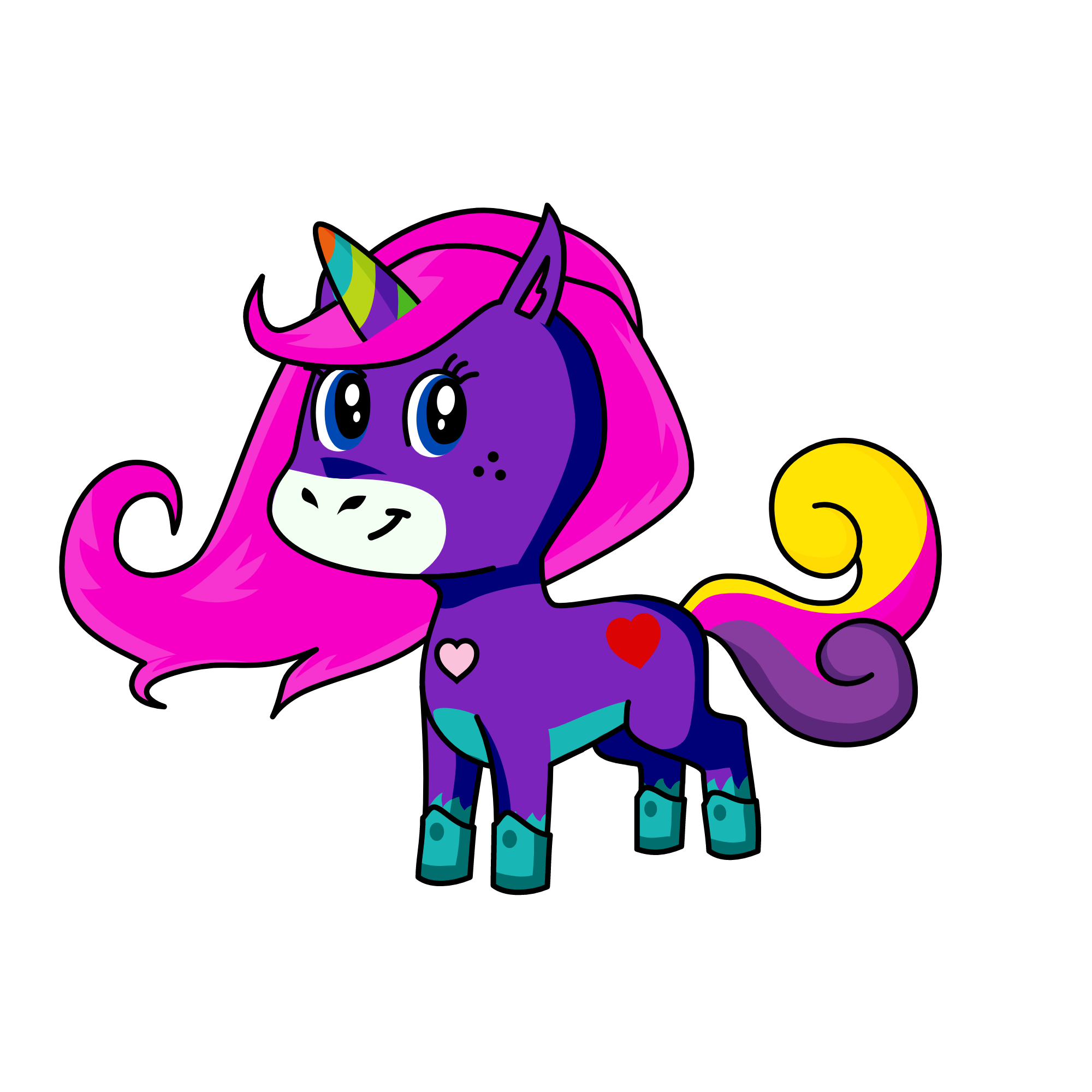 my bff nadiama, the unicorn