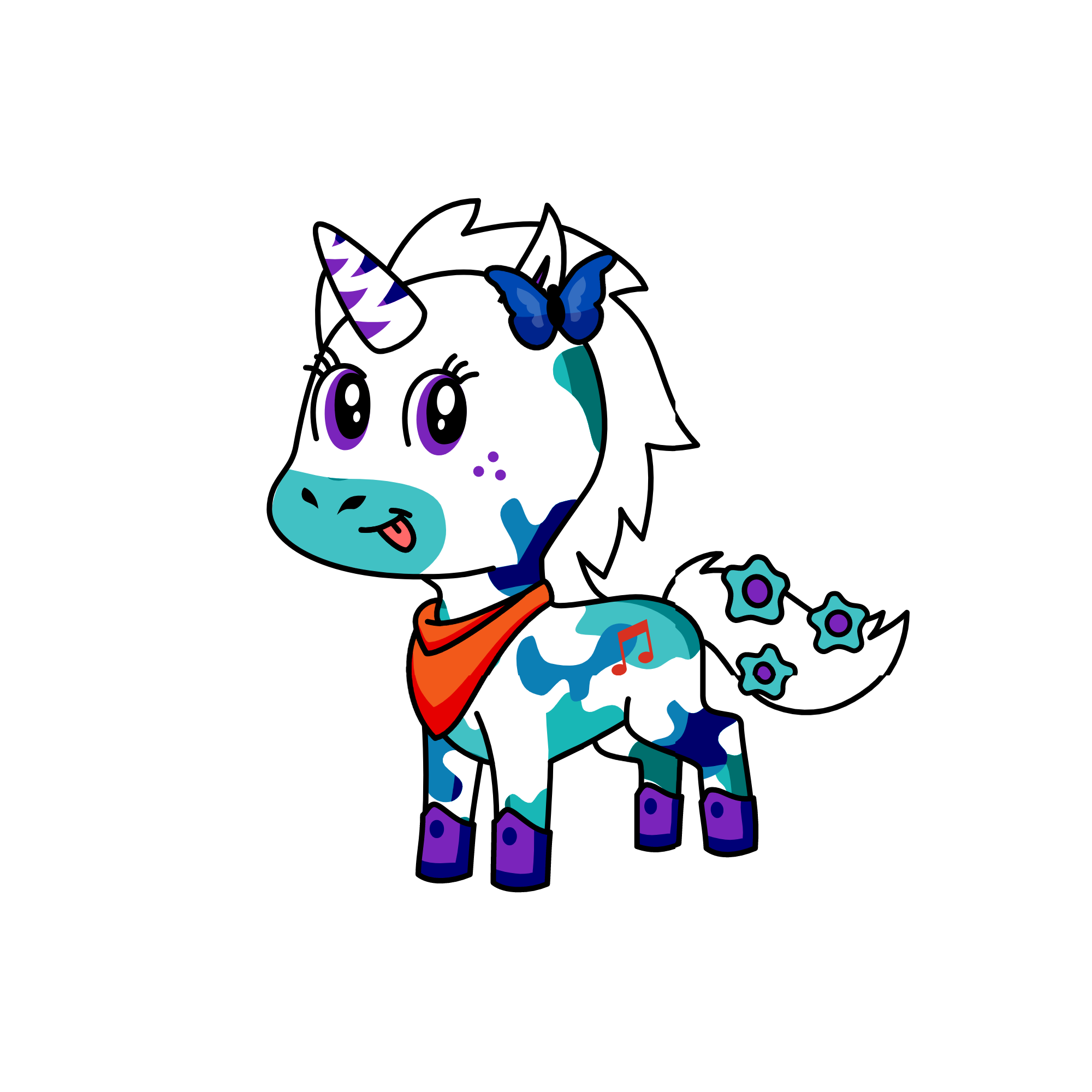 Melody, the unicorn