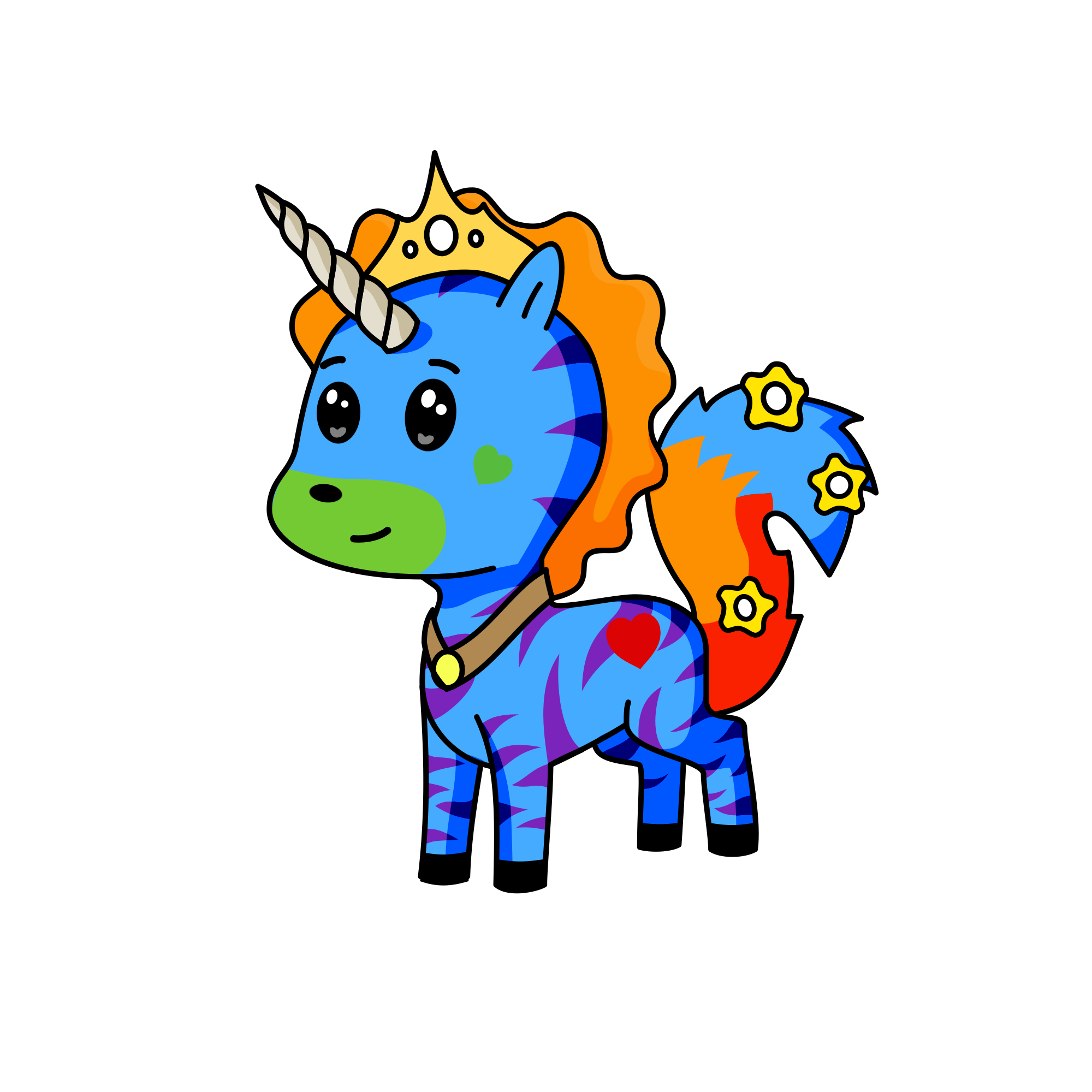 Pandora, the unicorn