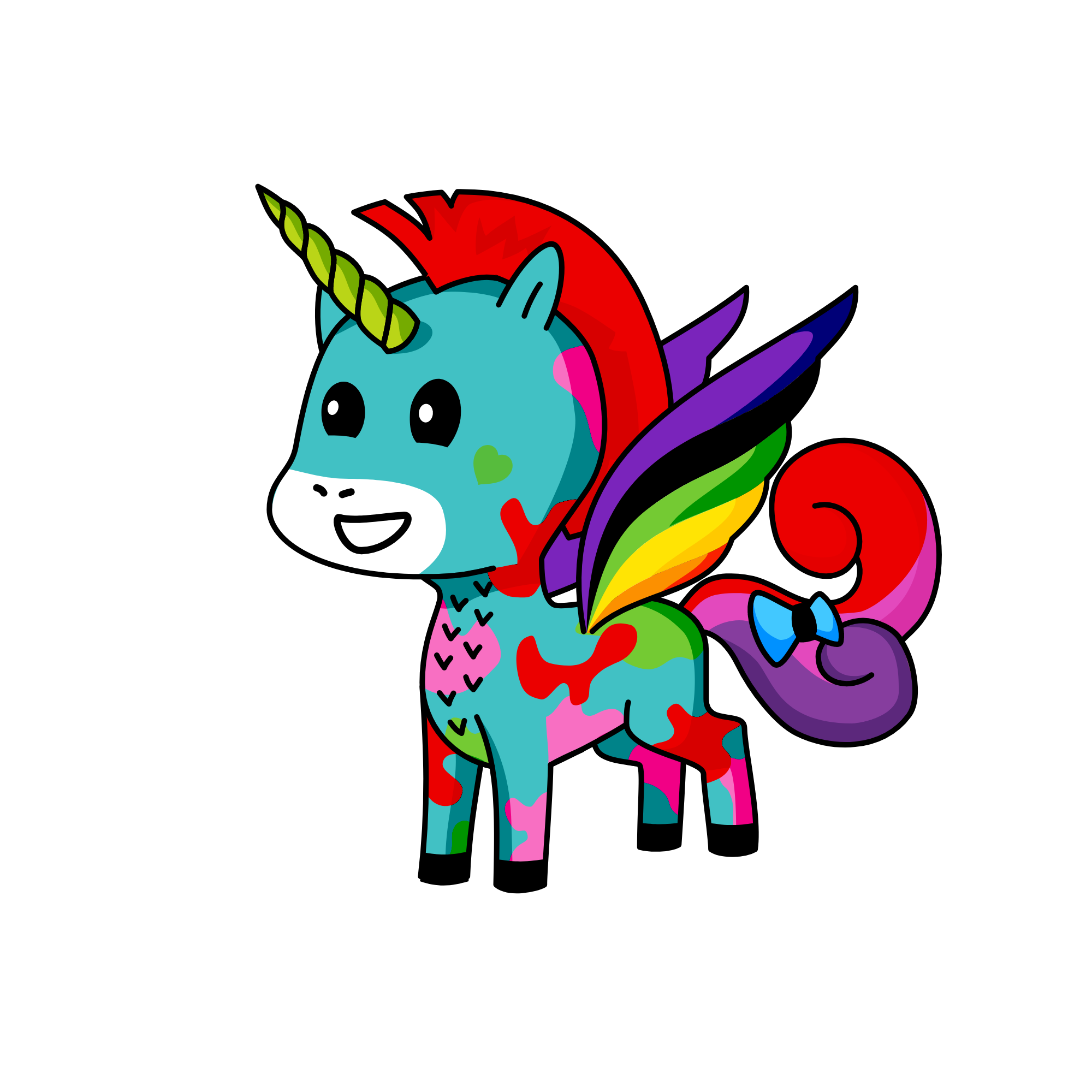 Rainbowcorn, the unicorn