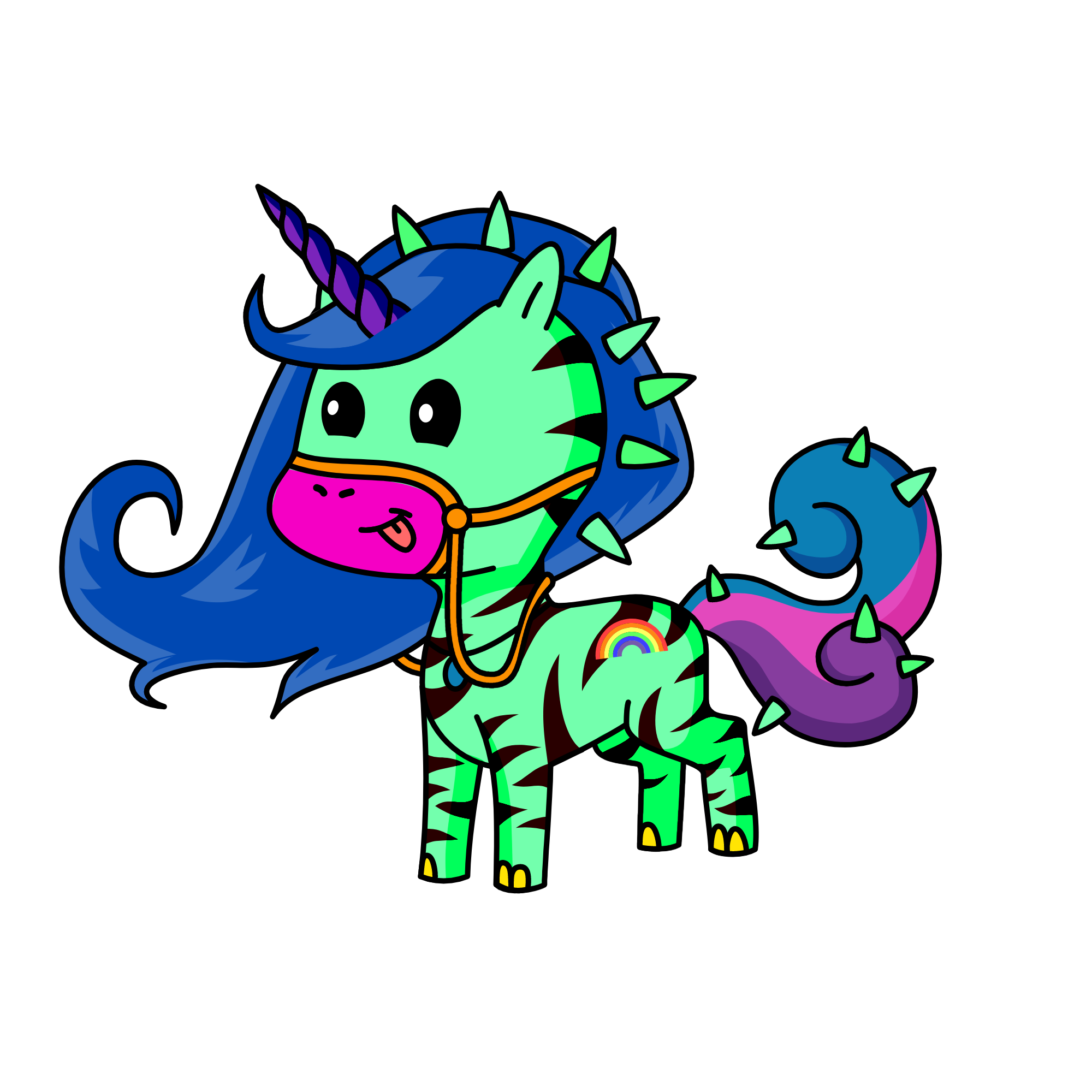 zebra, the unicorn