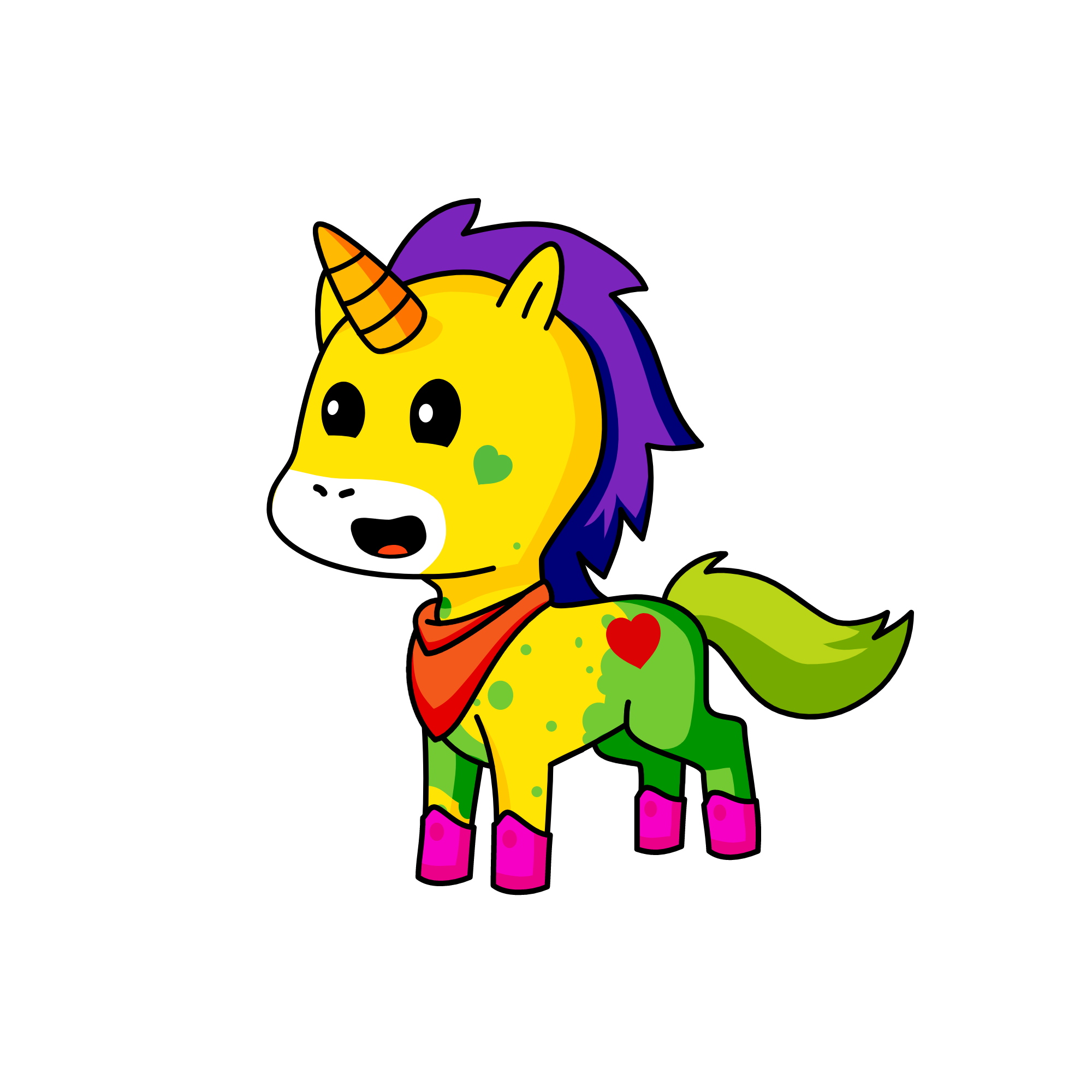 happy, the unicorn