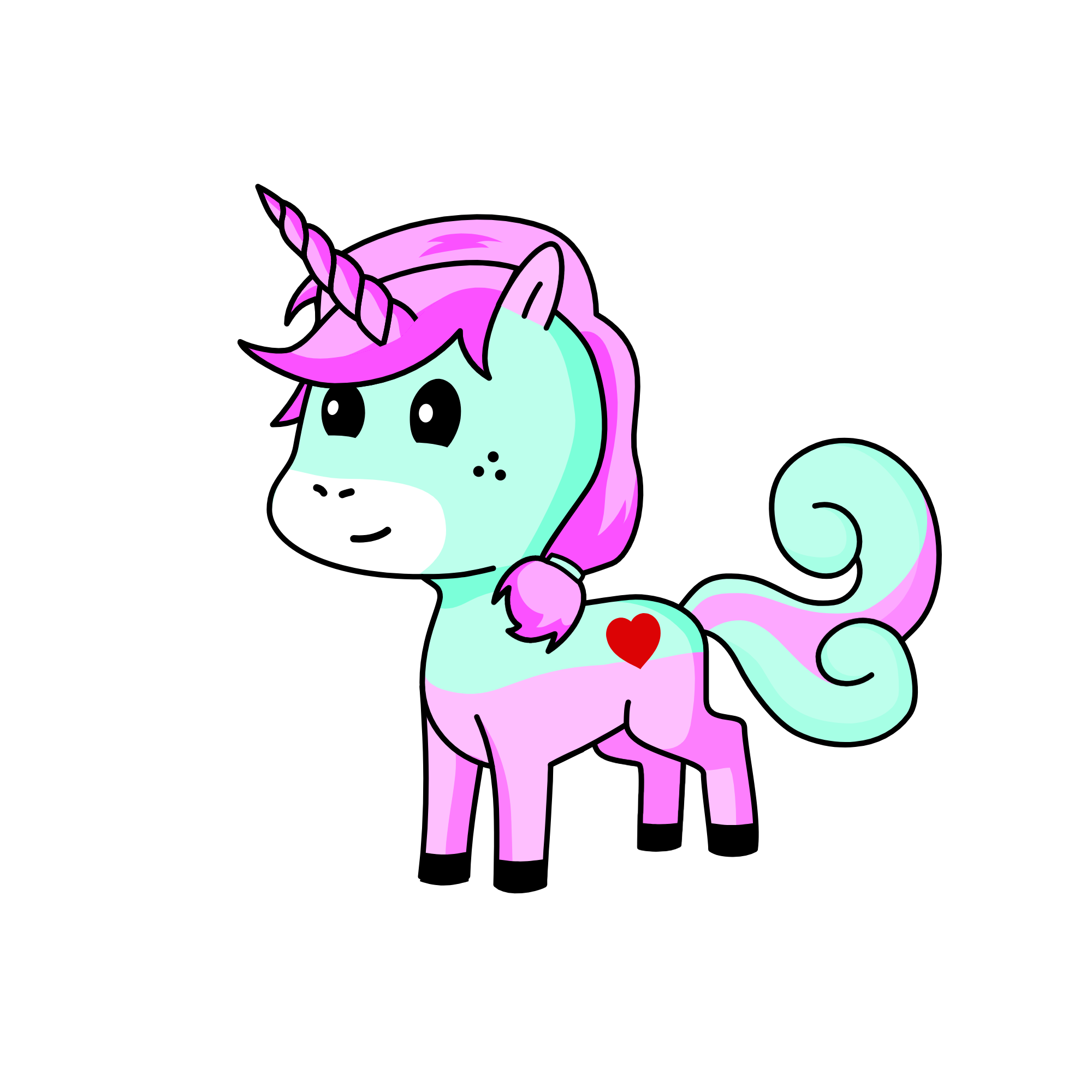 nice touch, the unicorn