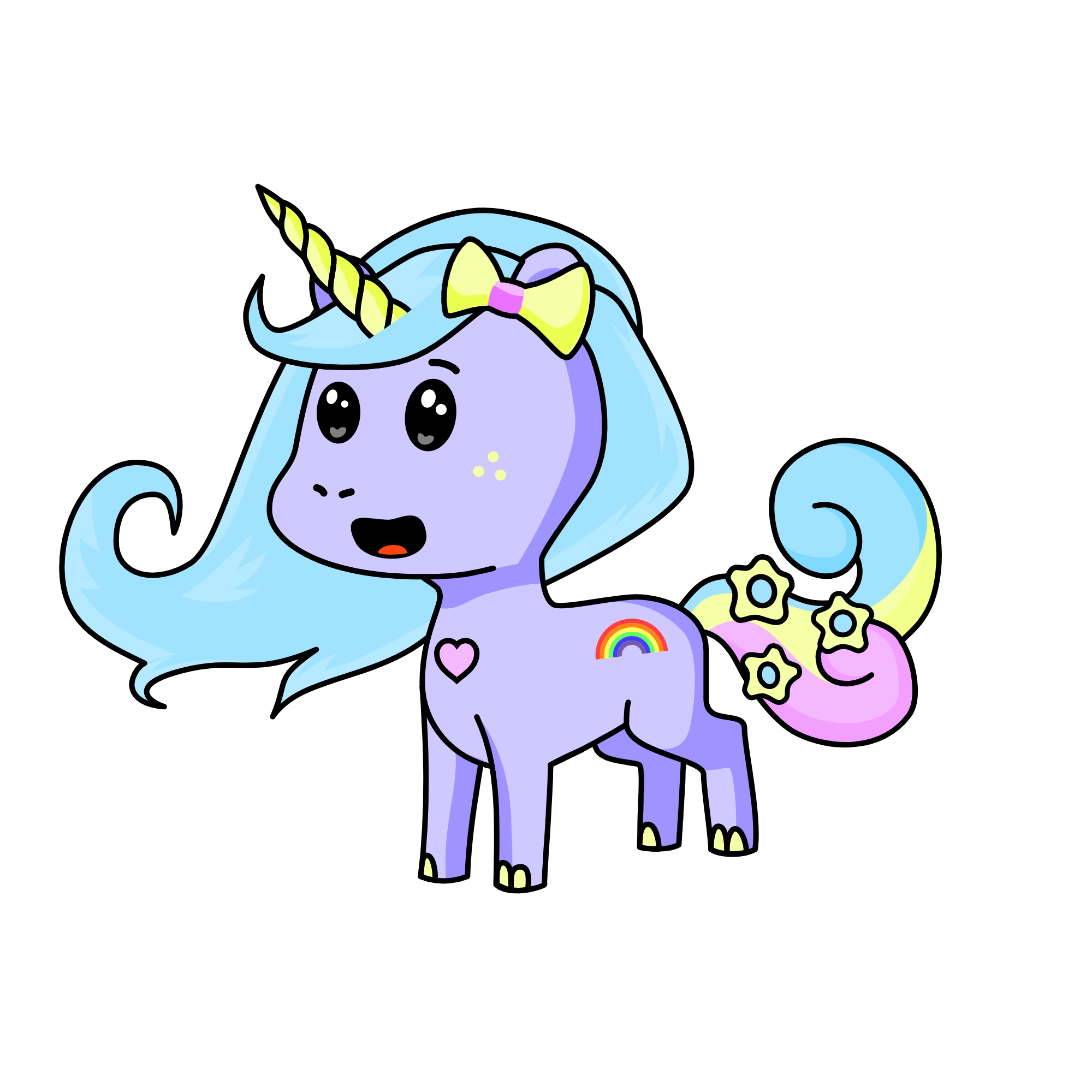 Sparkle Face, the unicorn
