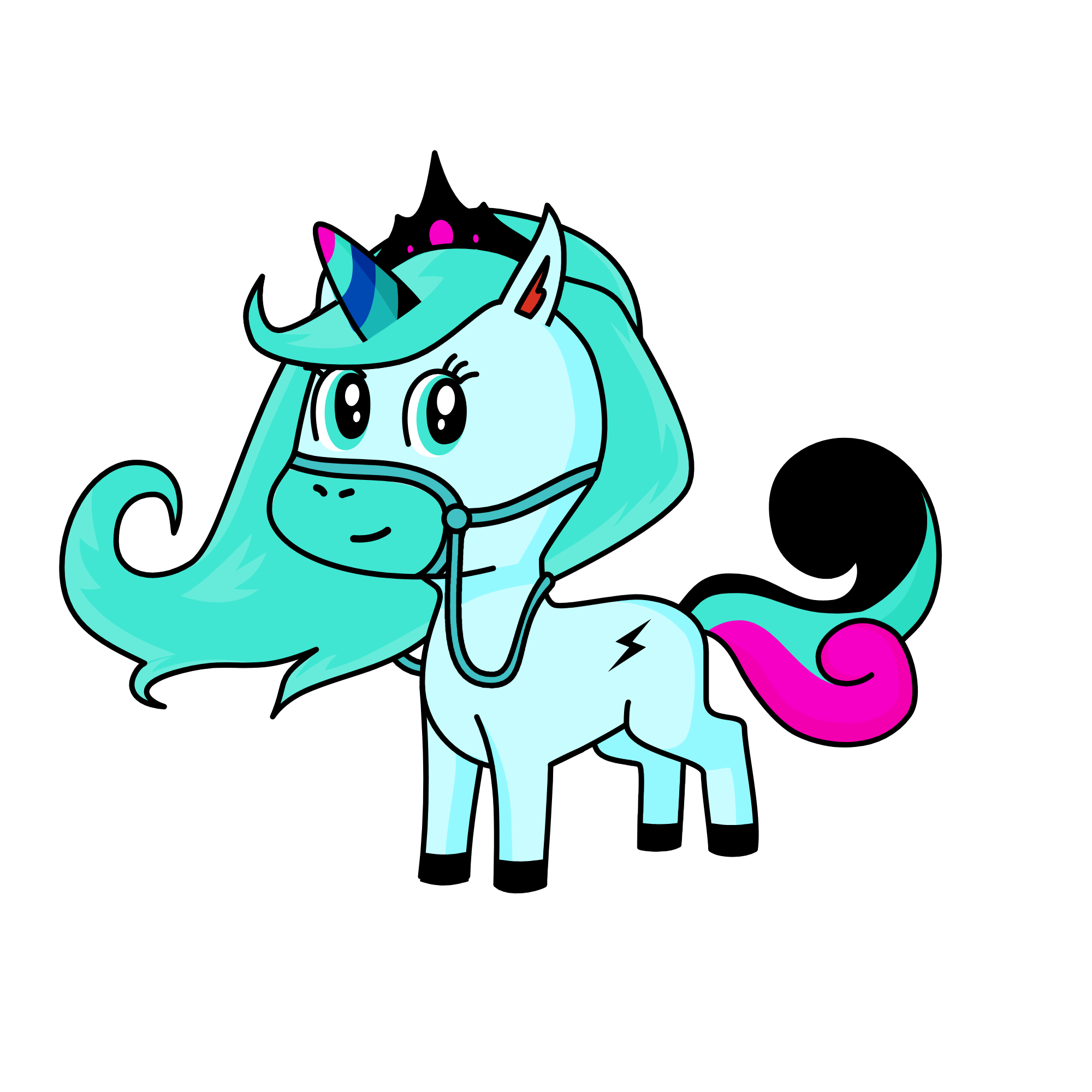 Queen Snowflake, the unicorn