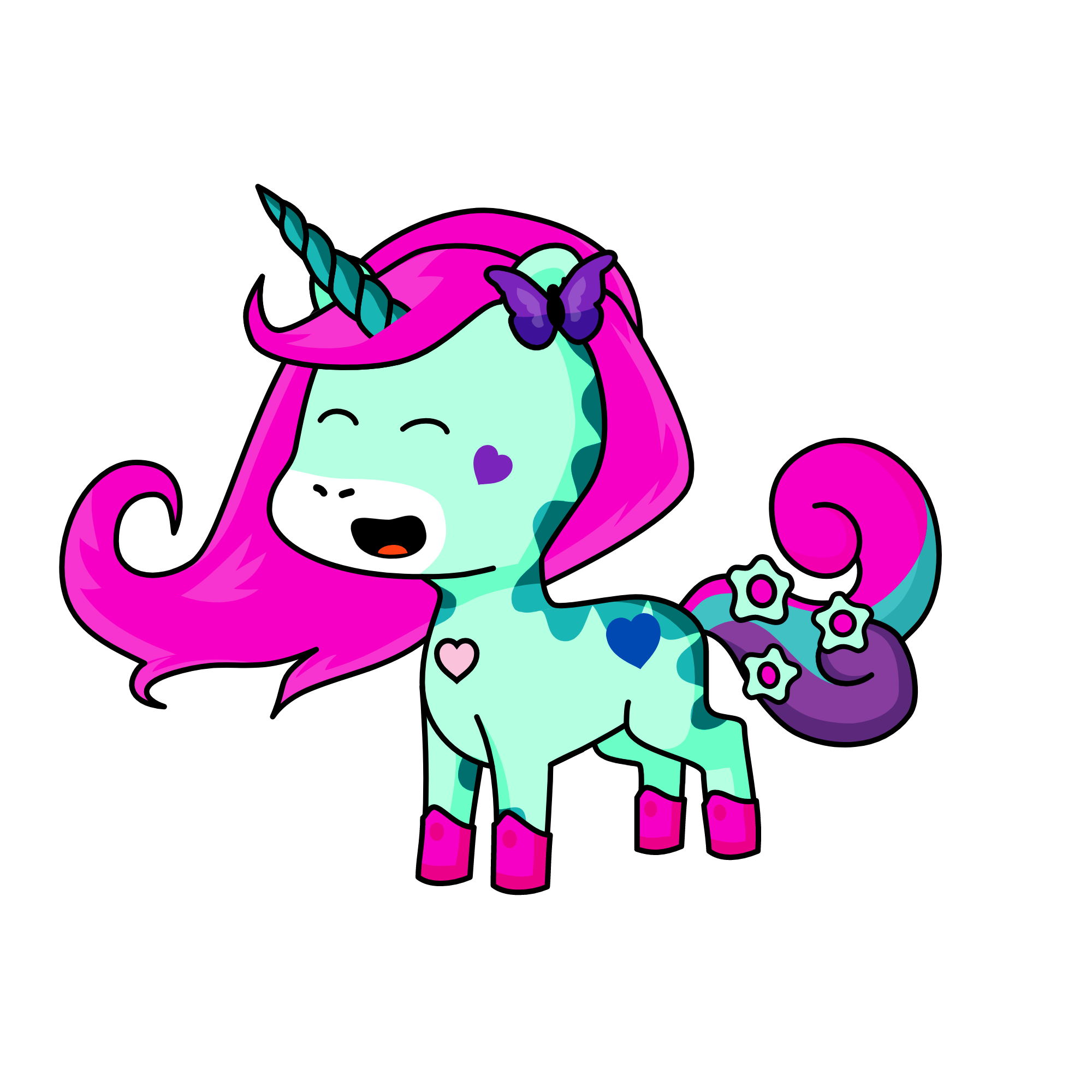 Coral, the unicorn