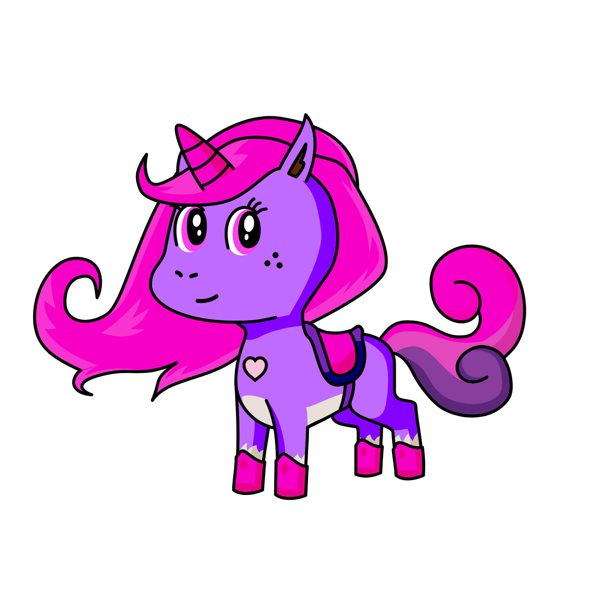 Pink Penny, the unicorn