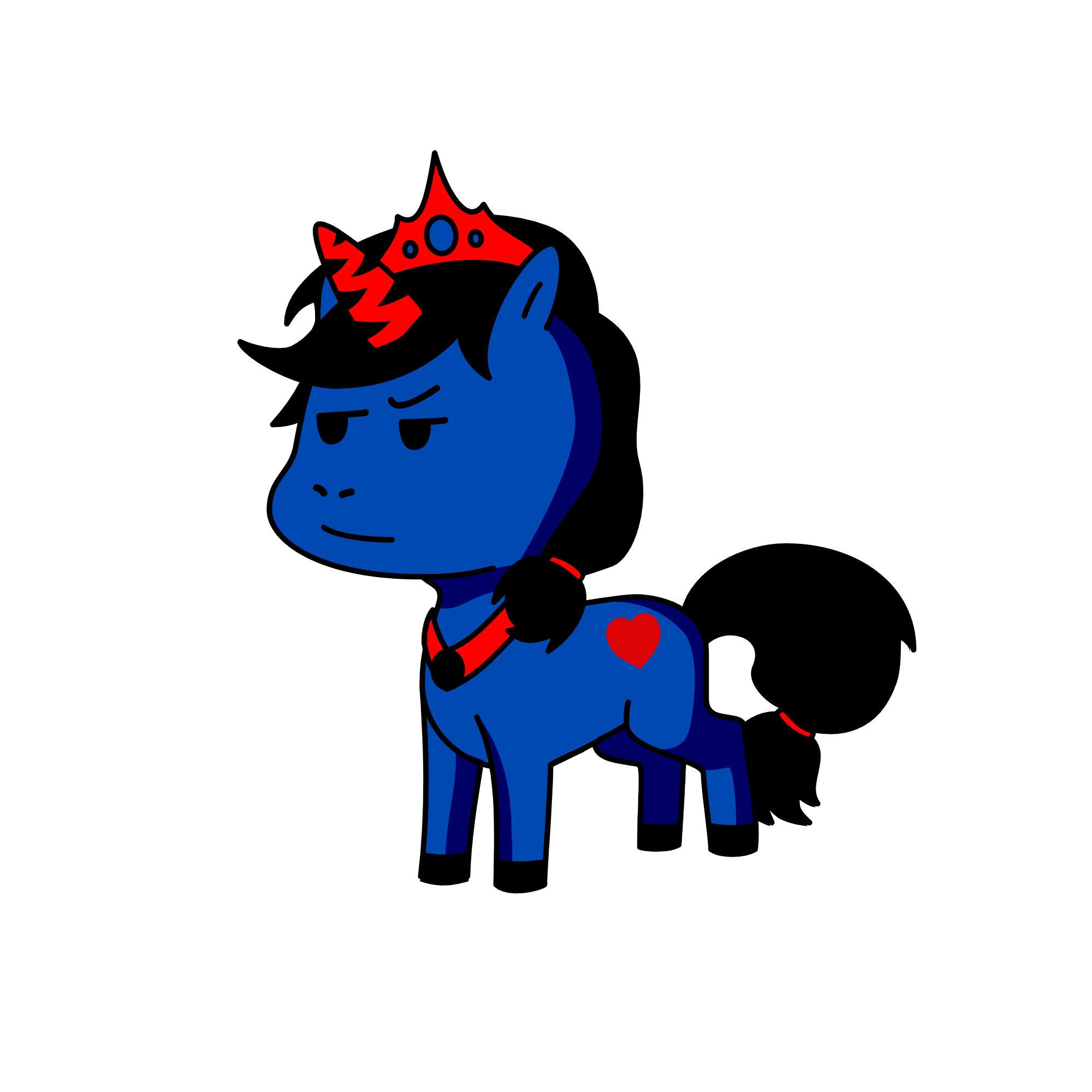 The Evil Queen, the unicorn