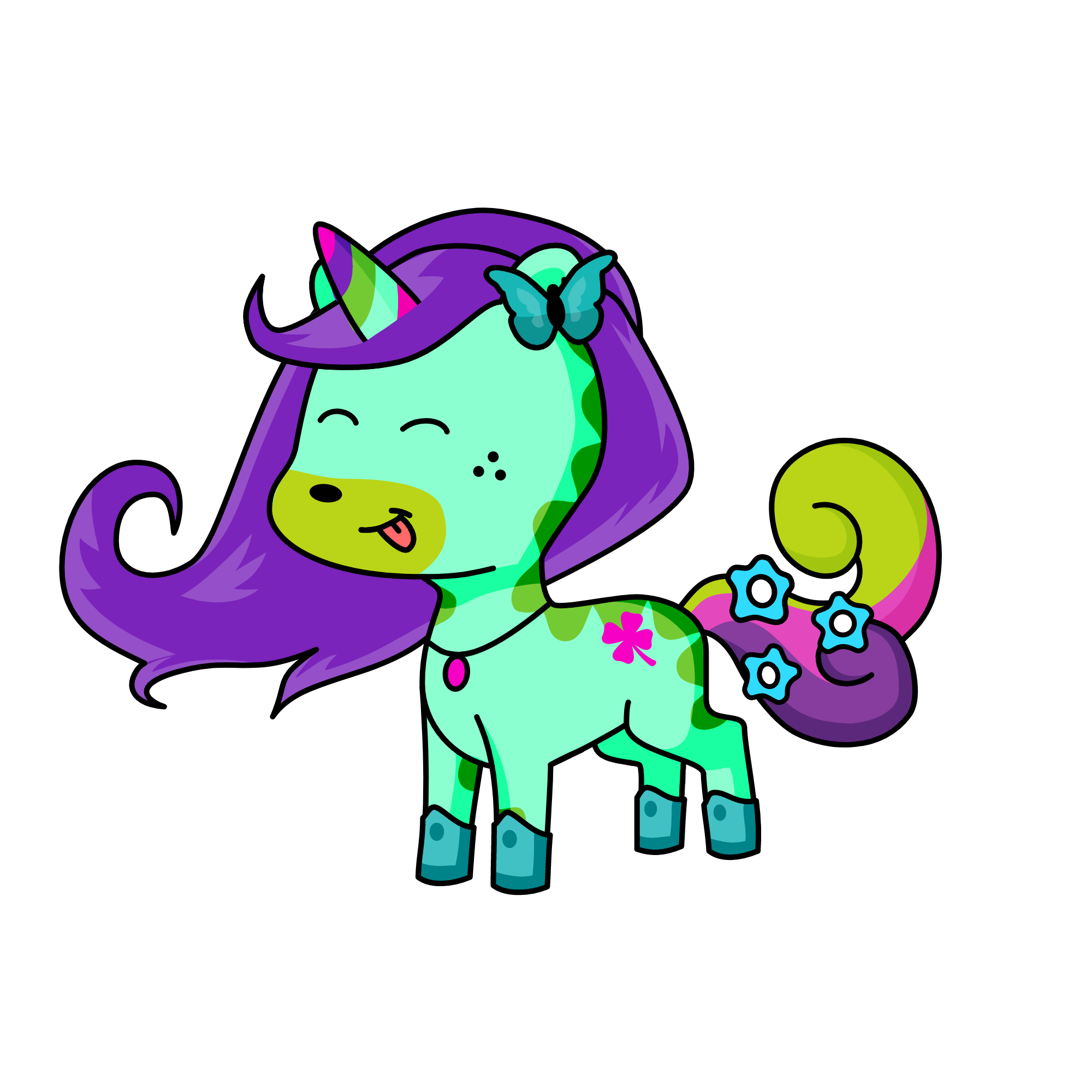 April, the unicorn