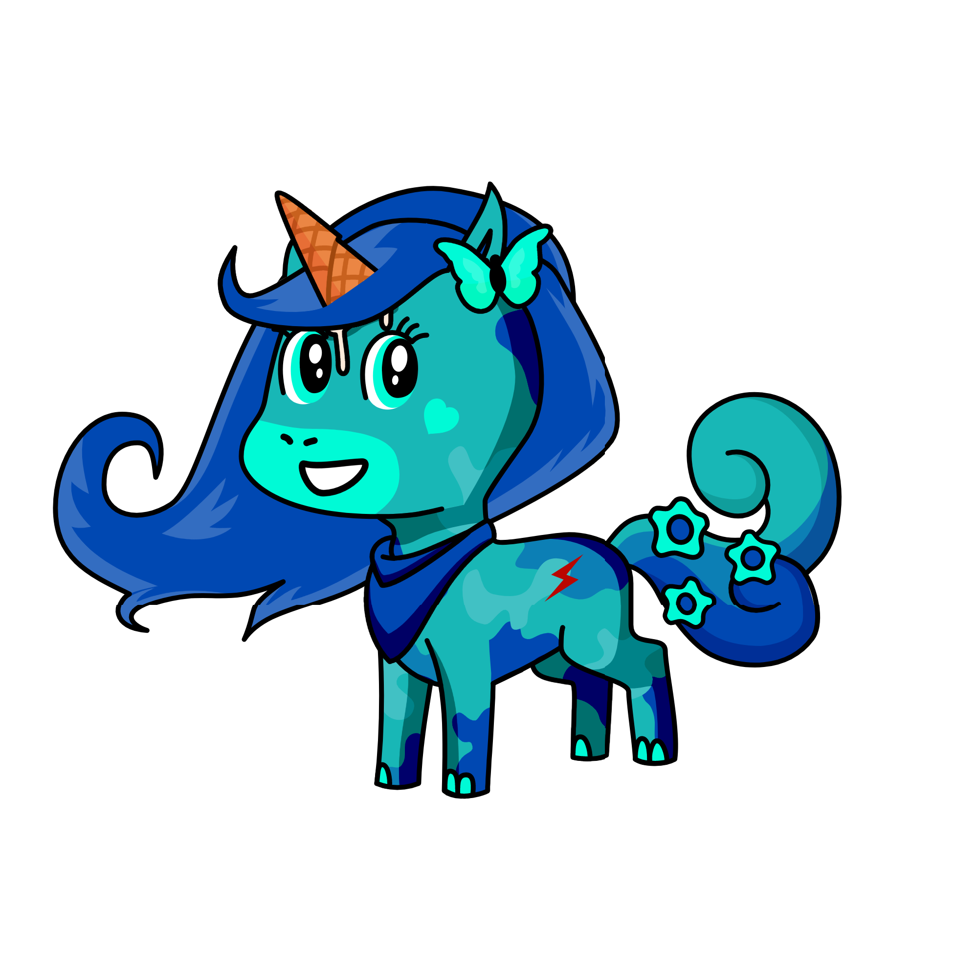 Miss Ocean, the unicorn