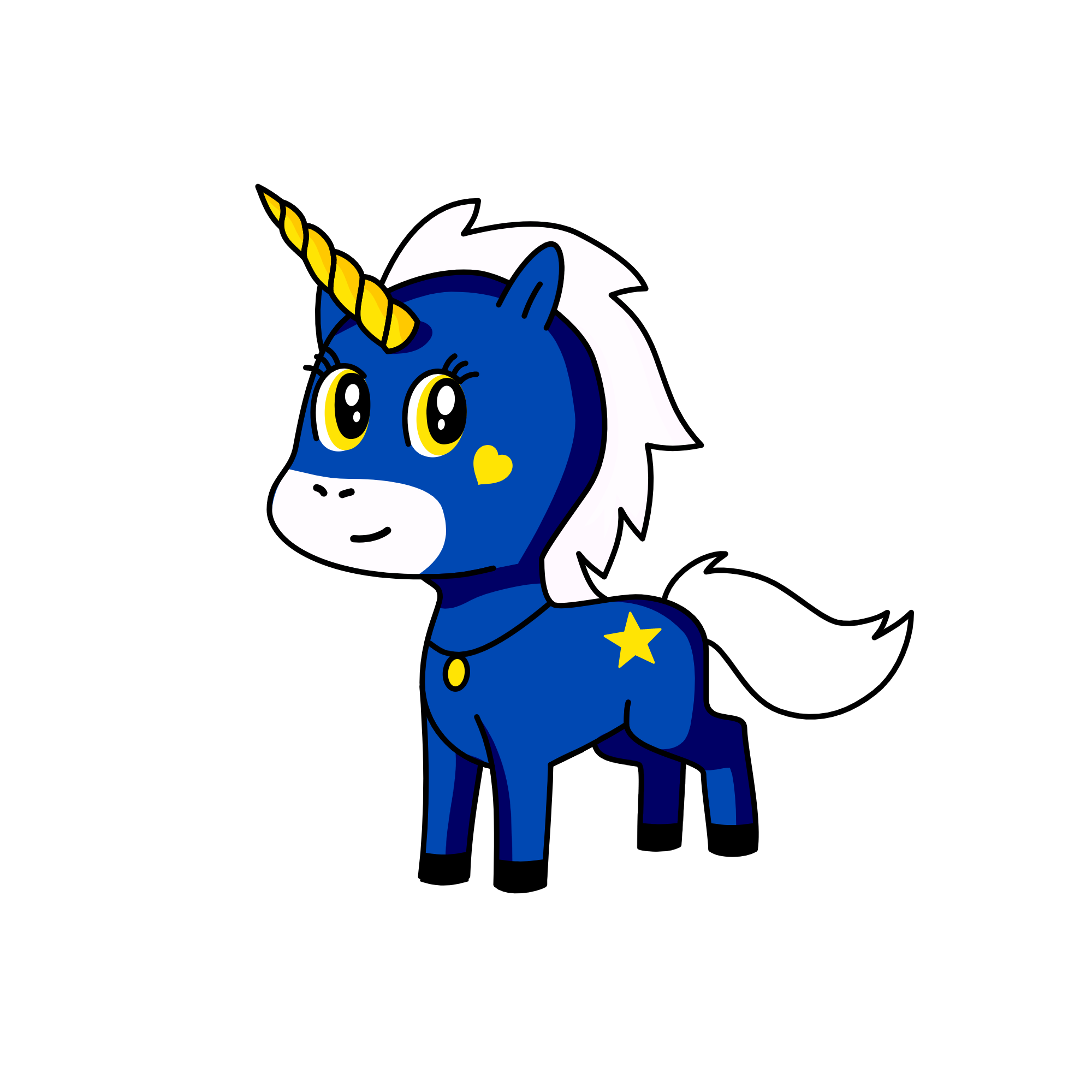 Starry Night, the unicorn