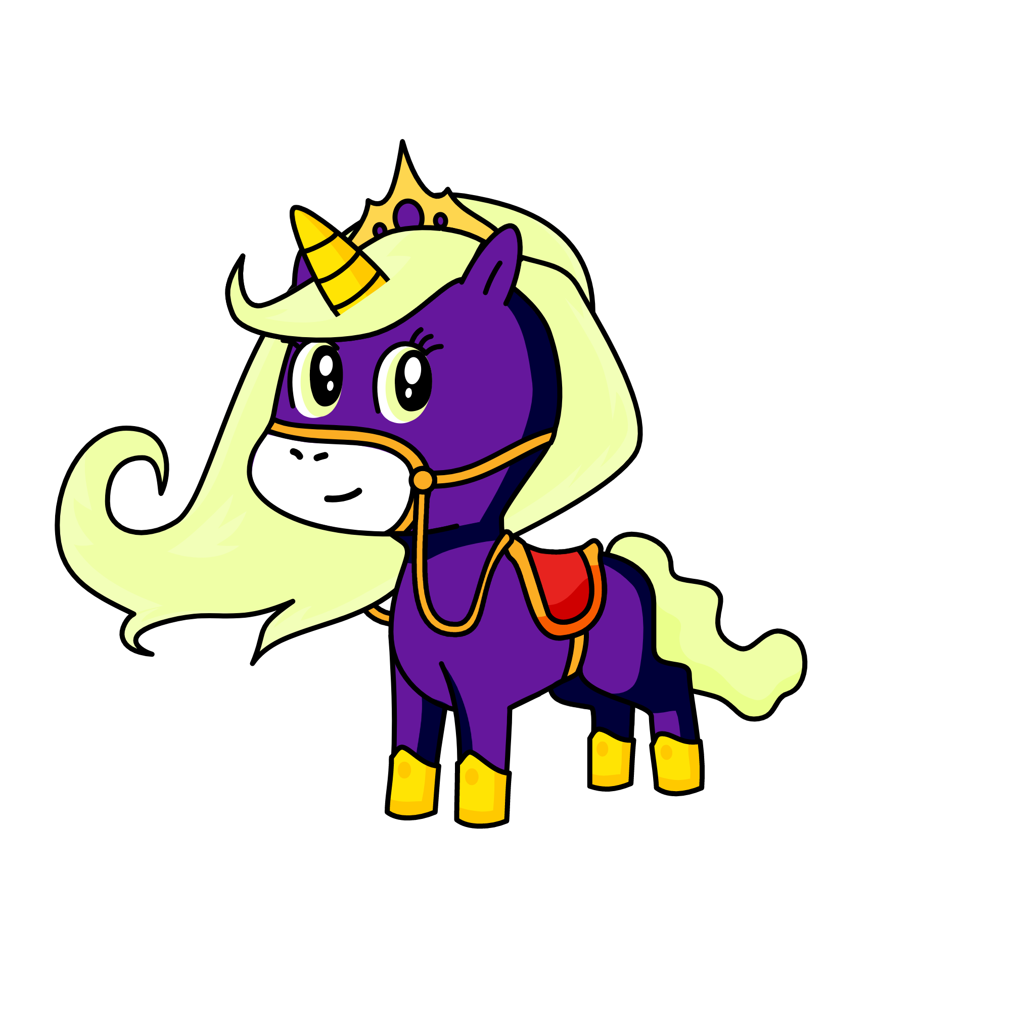 Lady Knight, the unicorn