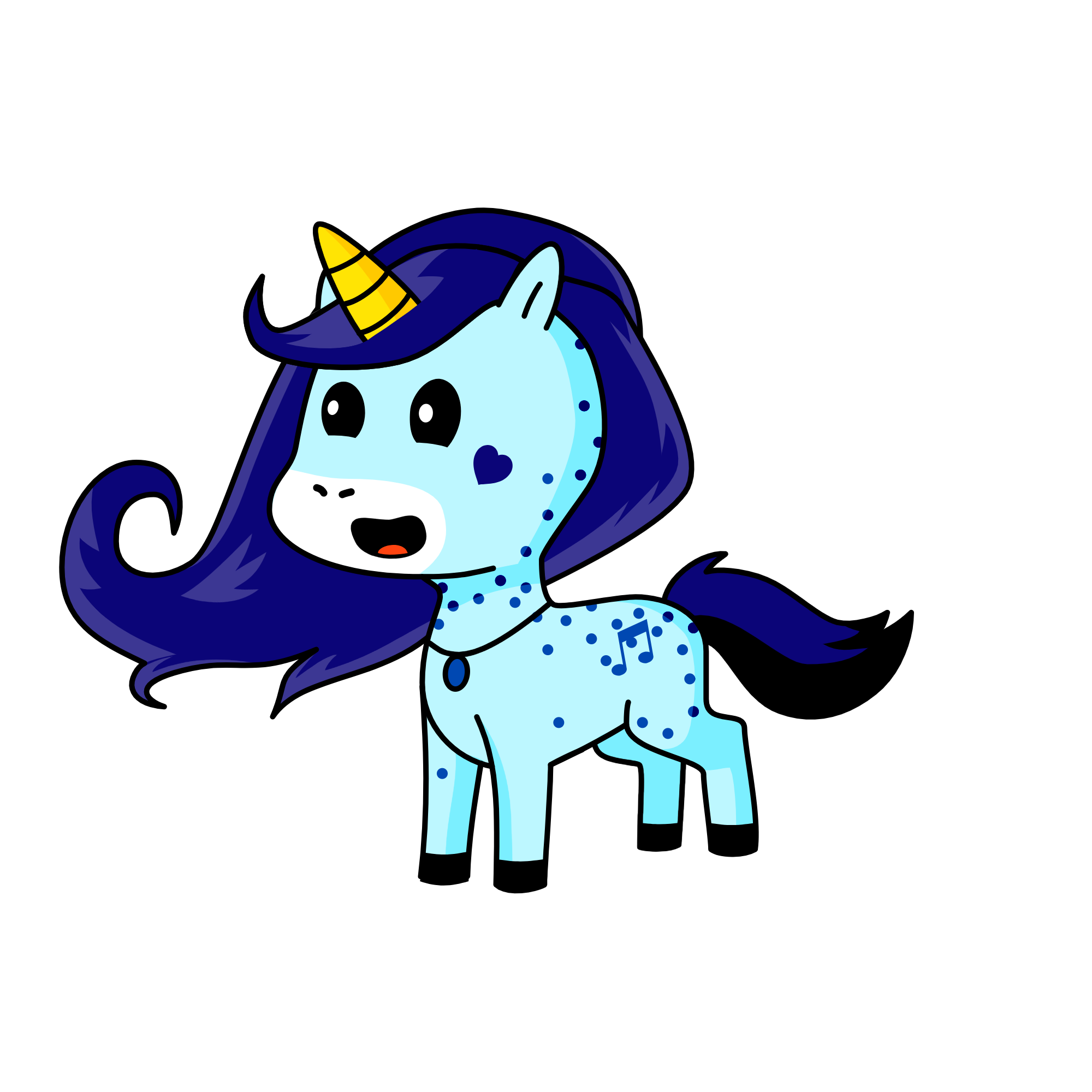 Melody, the unicorn