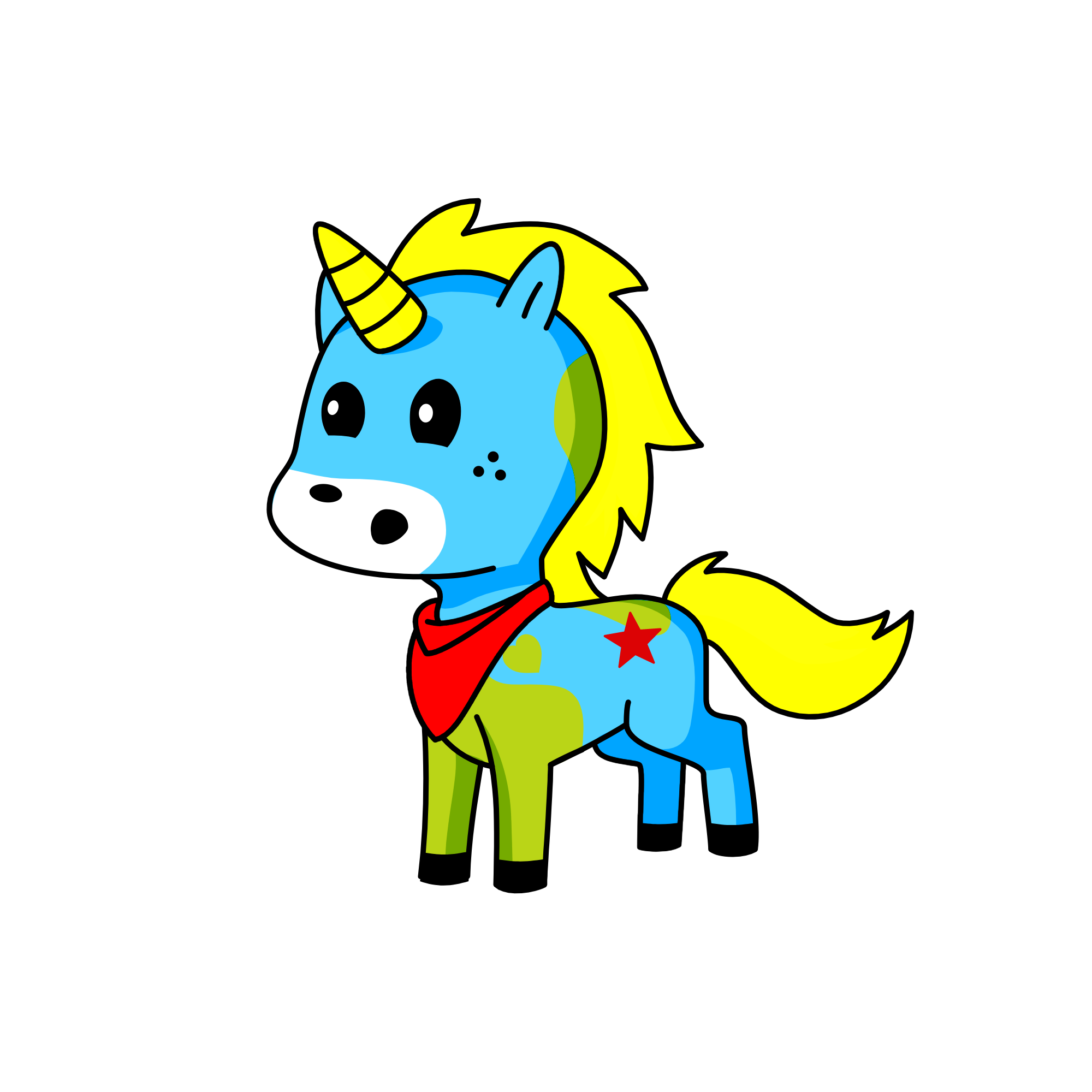 Rover, the unicorn