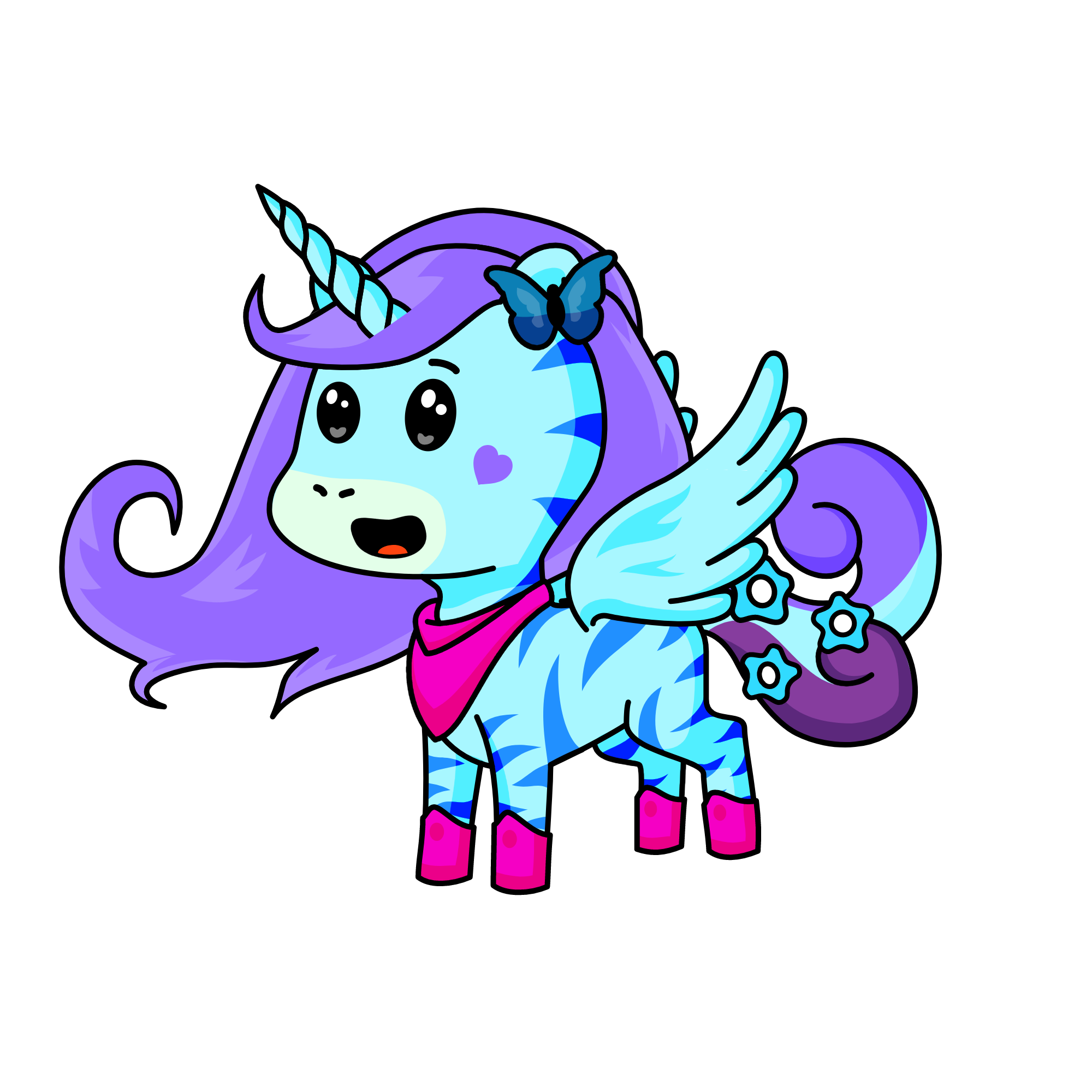 Winter, the unicorn