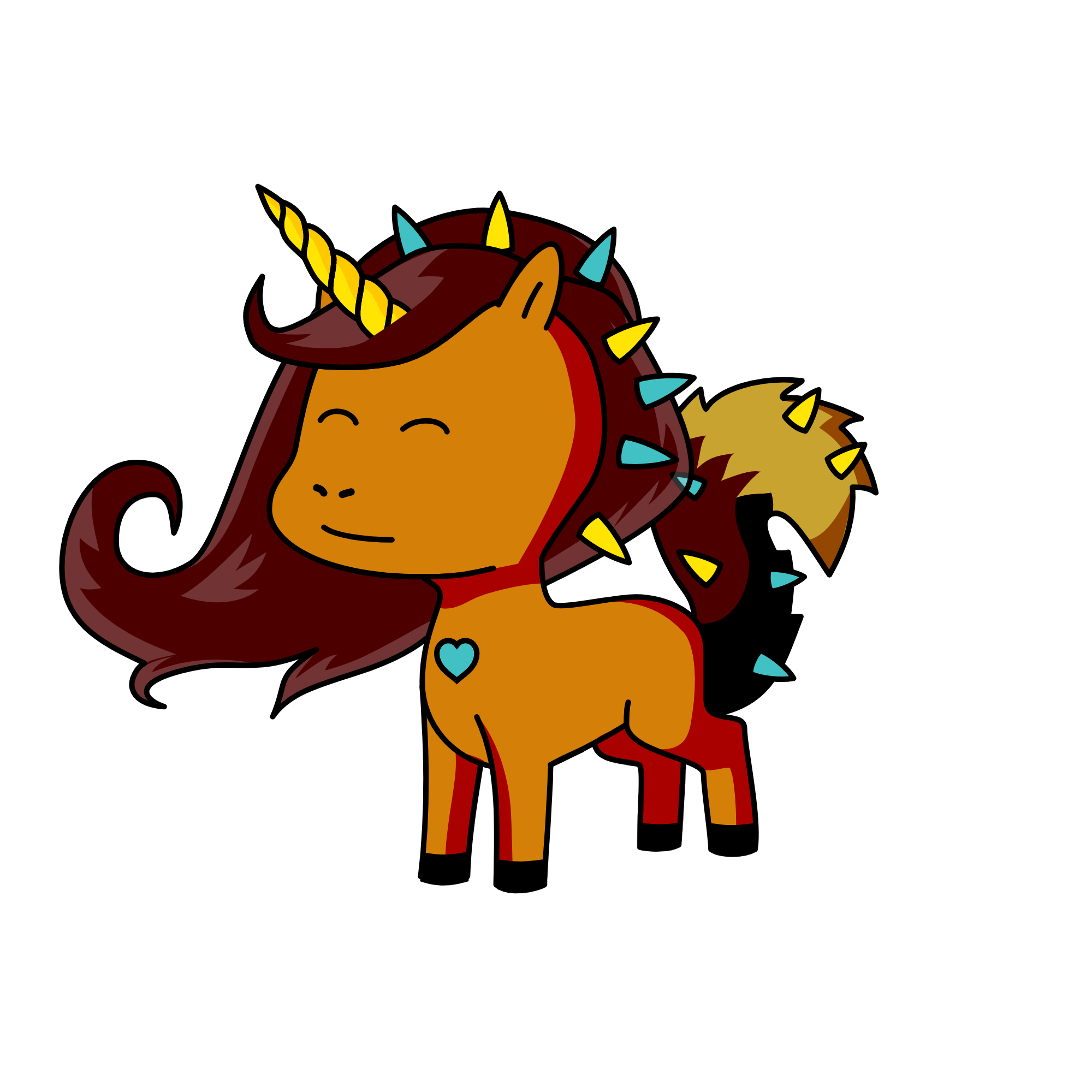 Almond, the unicorn