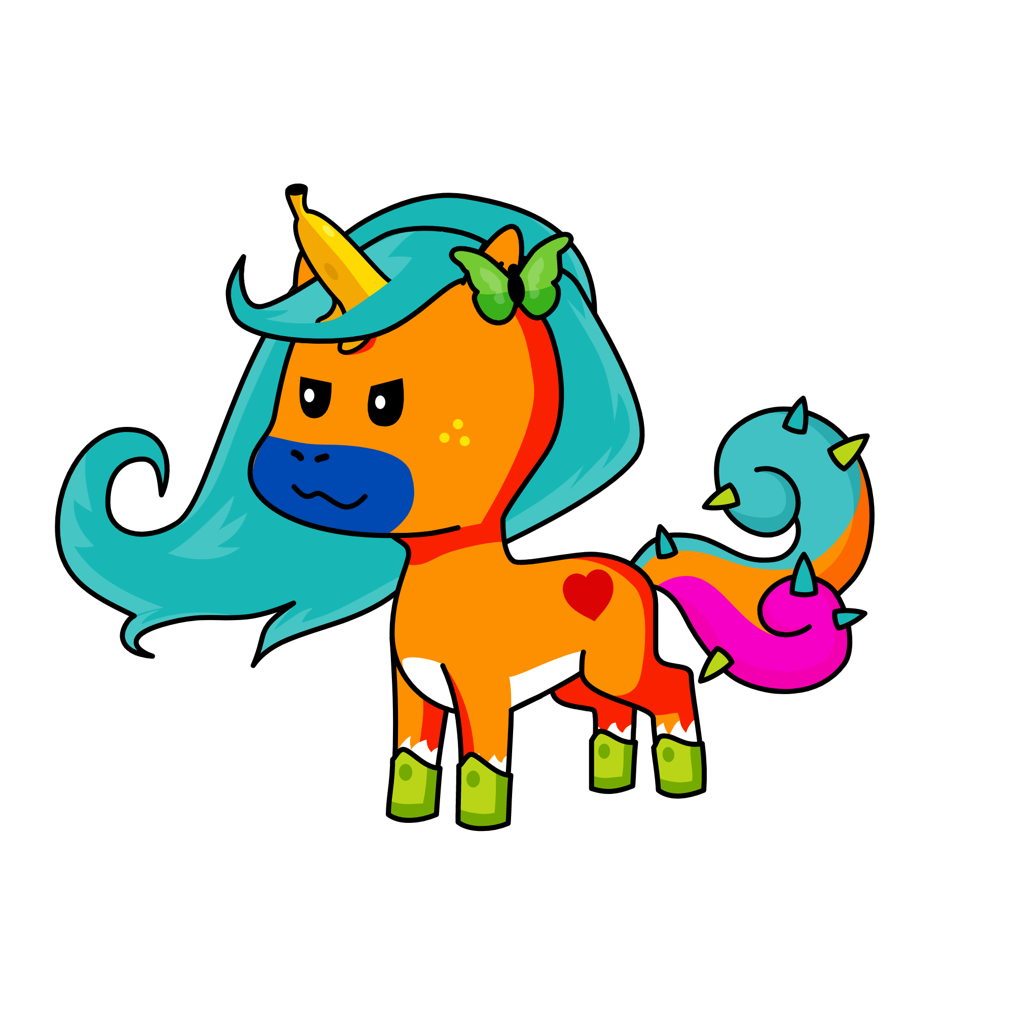 i am going banana, the unicorn