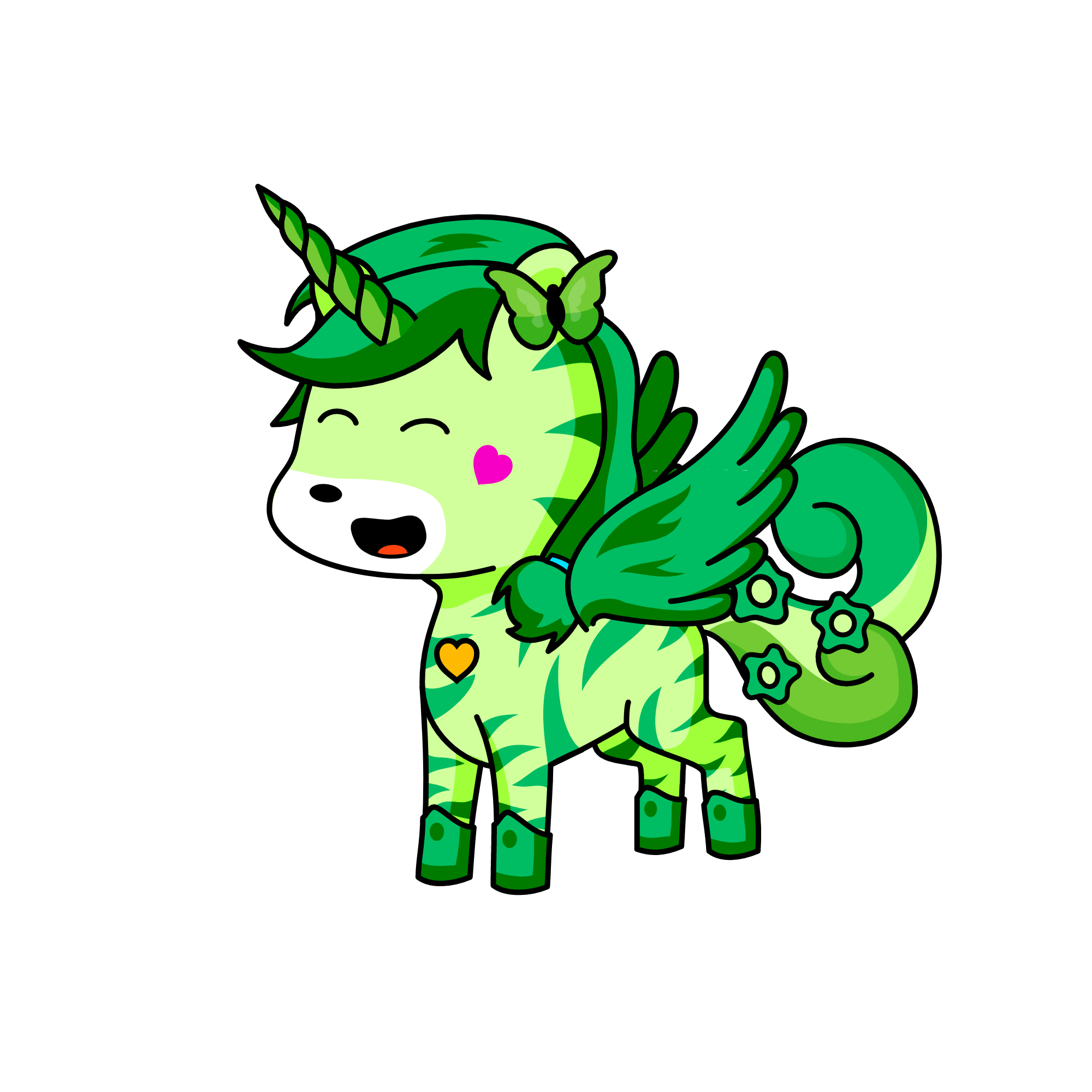 Lime, the unicorn