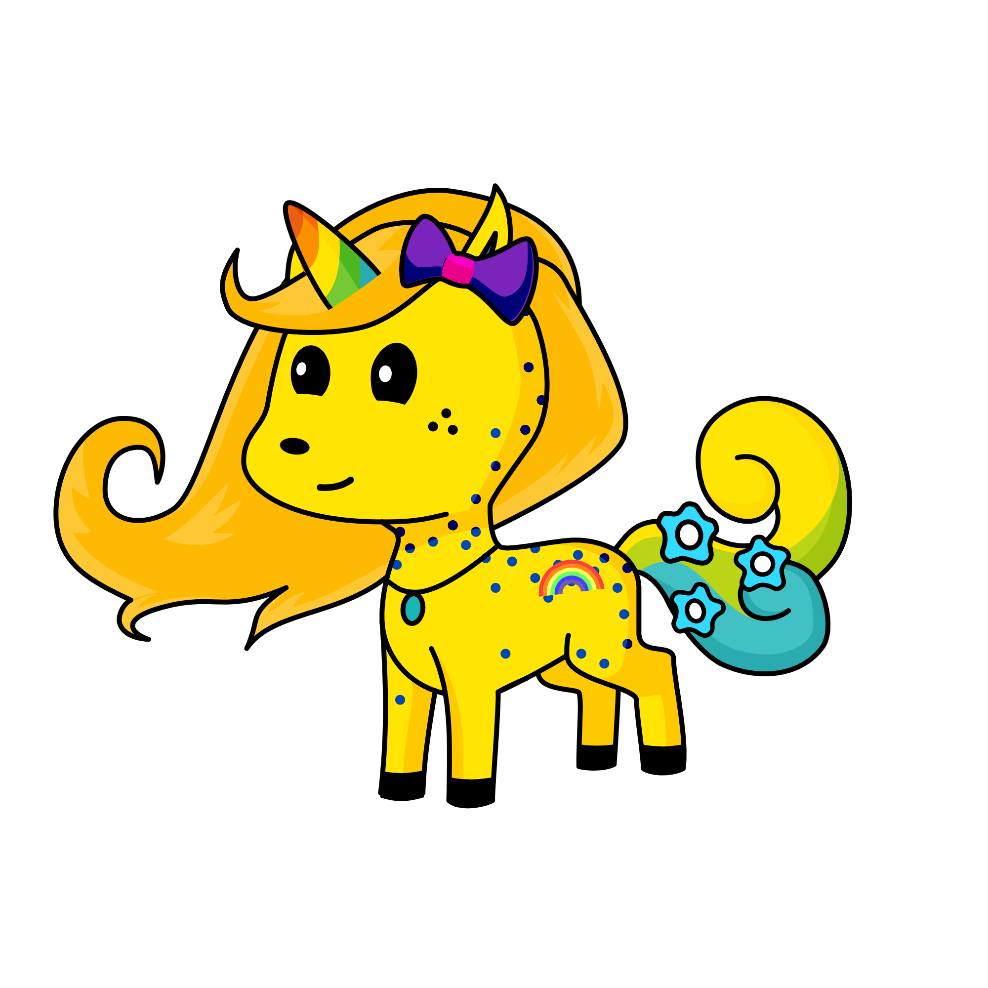 Spring flower, the unicorn