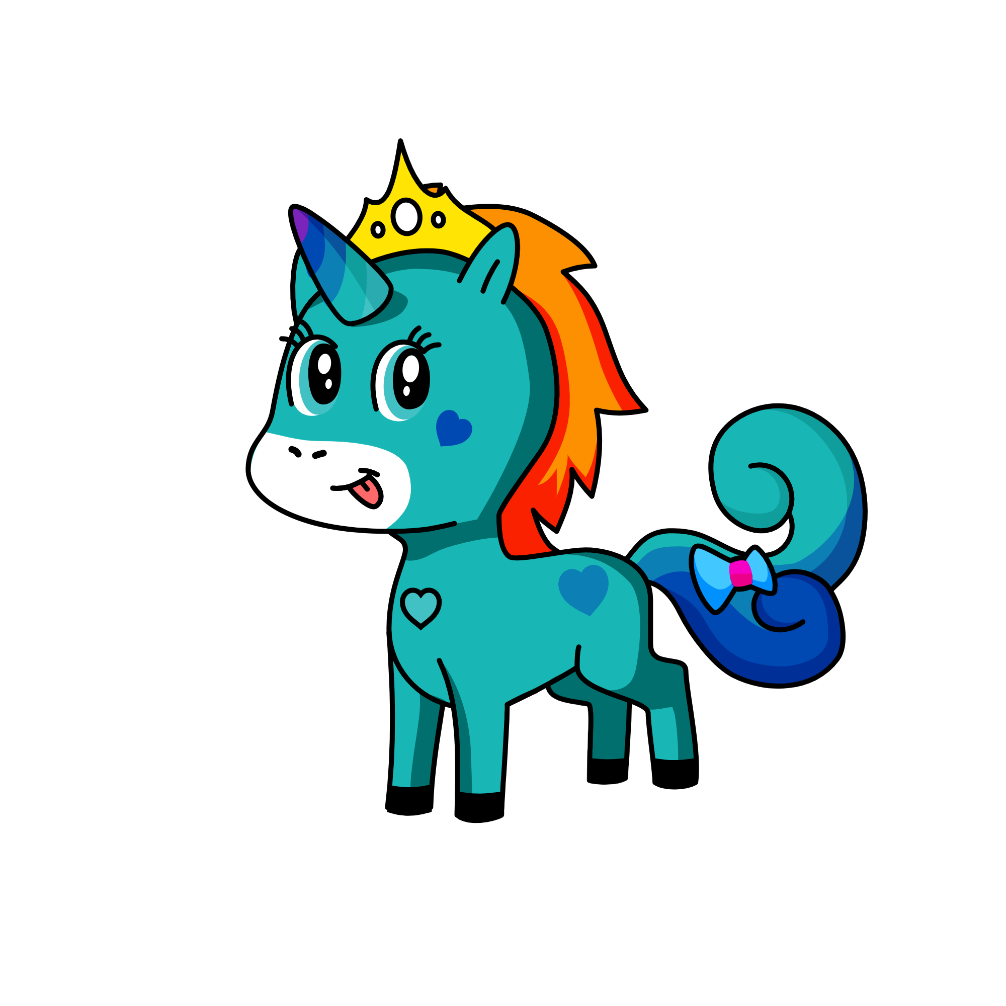 Bluffy, the unicorn