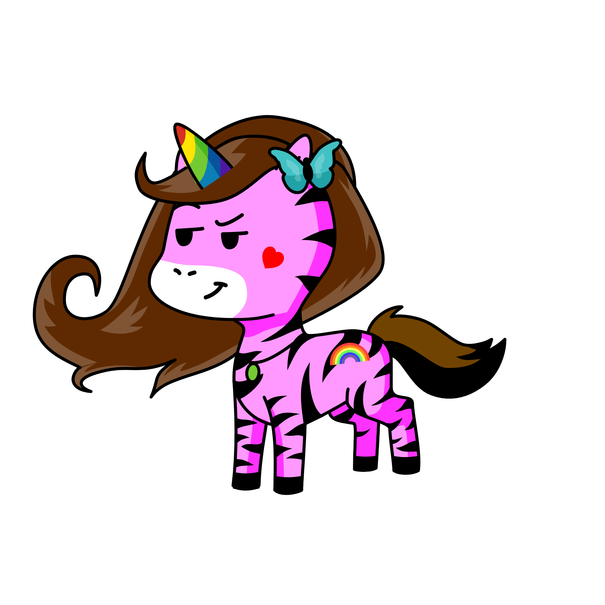 Sassy Twinkletoes, the unicorn