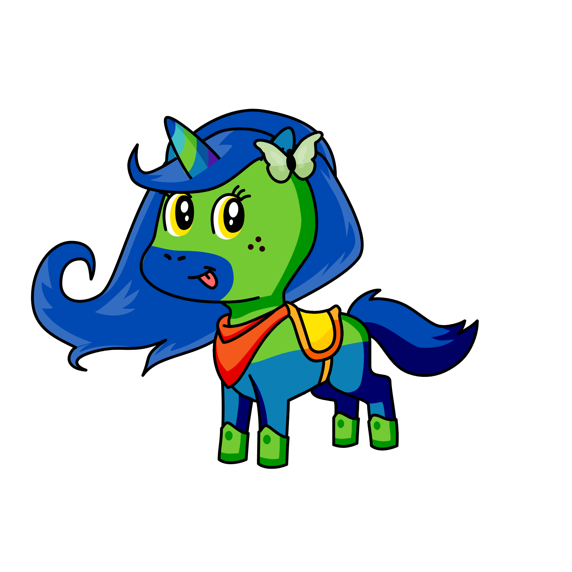 Squinky, the unicorn