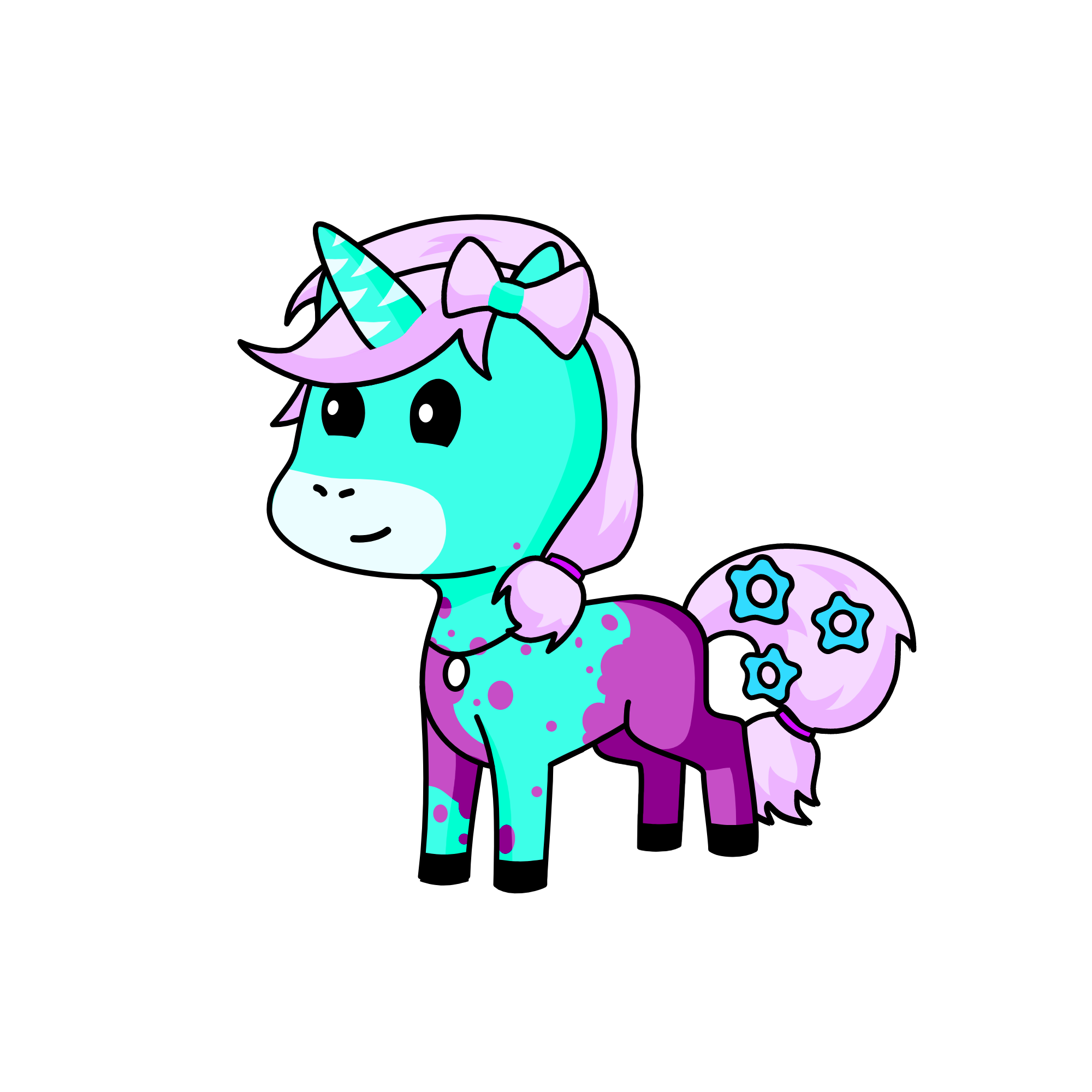 Sapphire, the unicorn