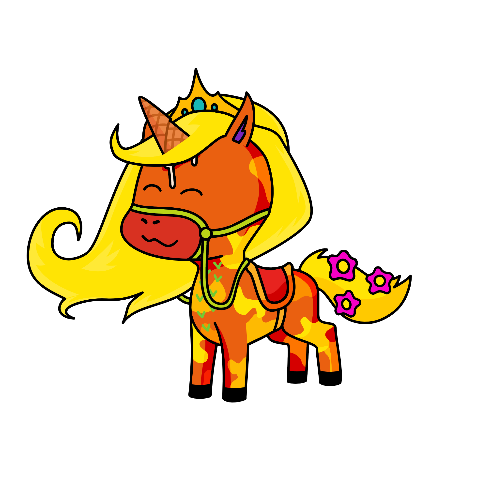 Flame, the unicorn