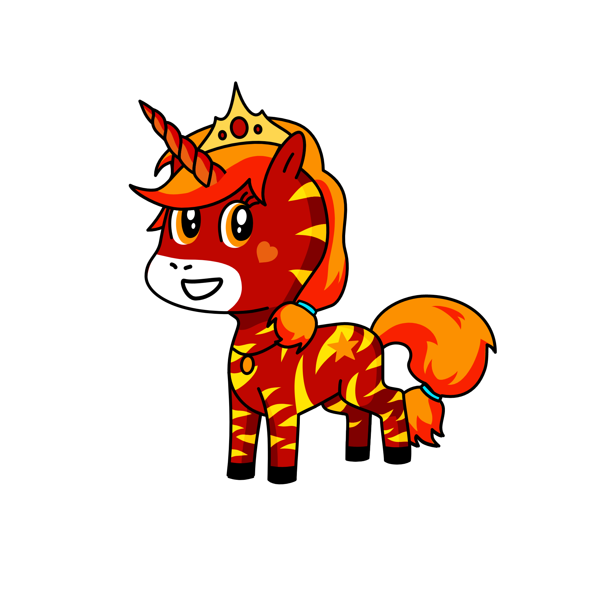Flame, the unicorn