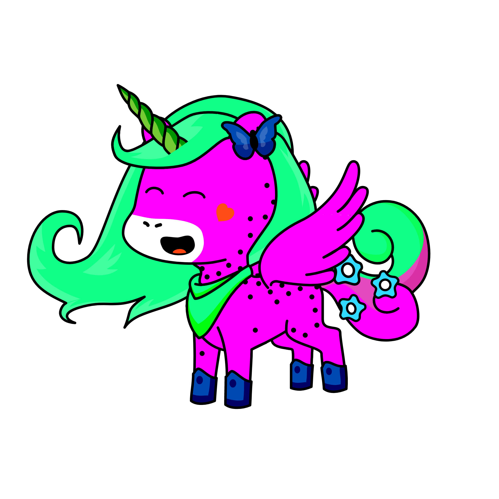 Strawberry, the unicorn