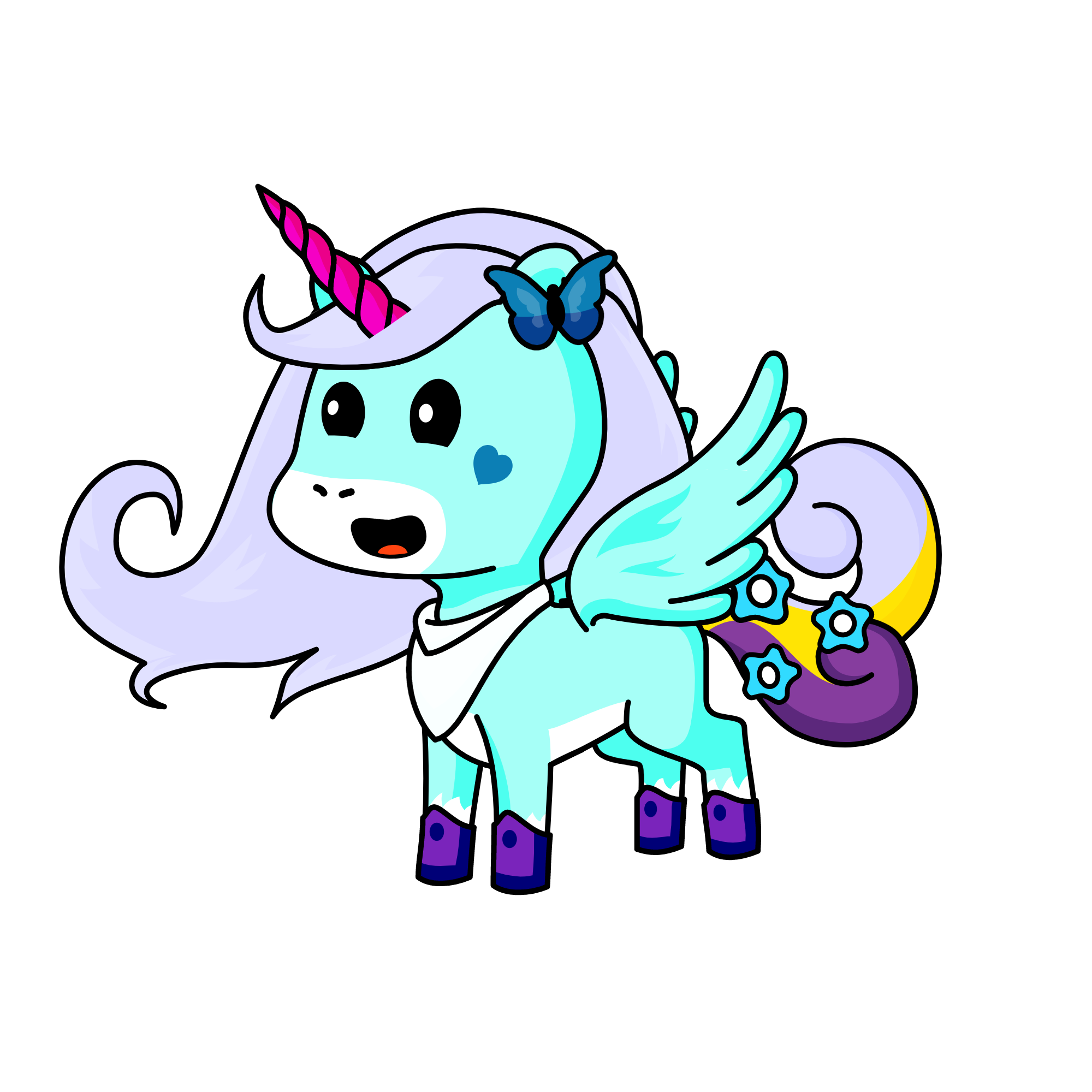 cloudy, the unicorn