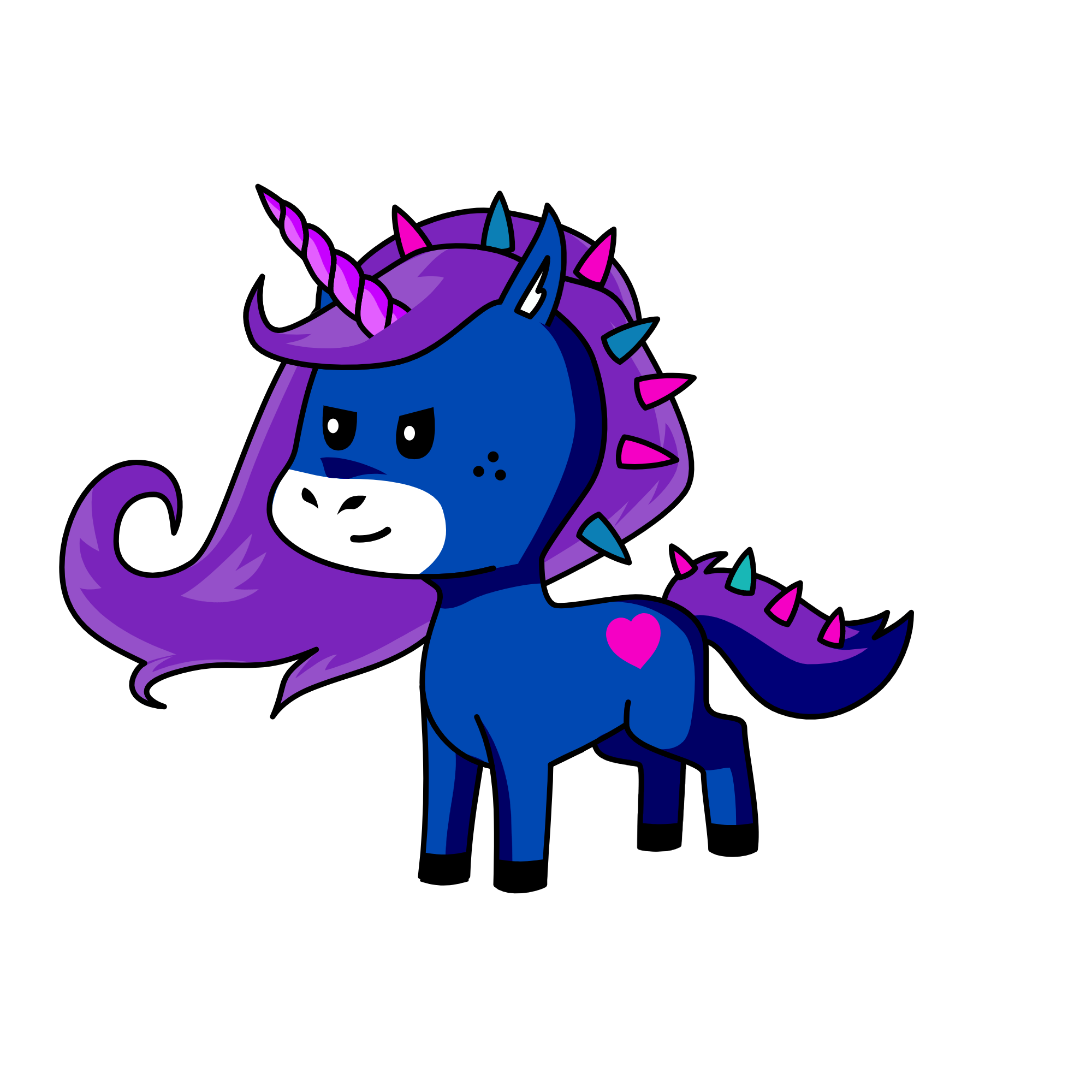 Moonlight, the unicorn