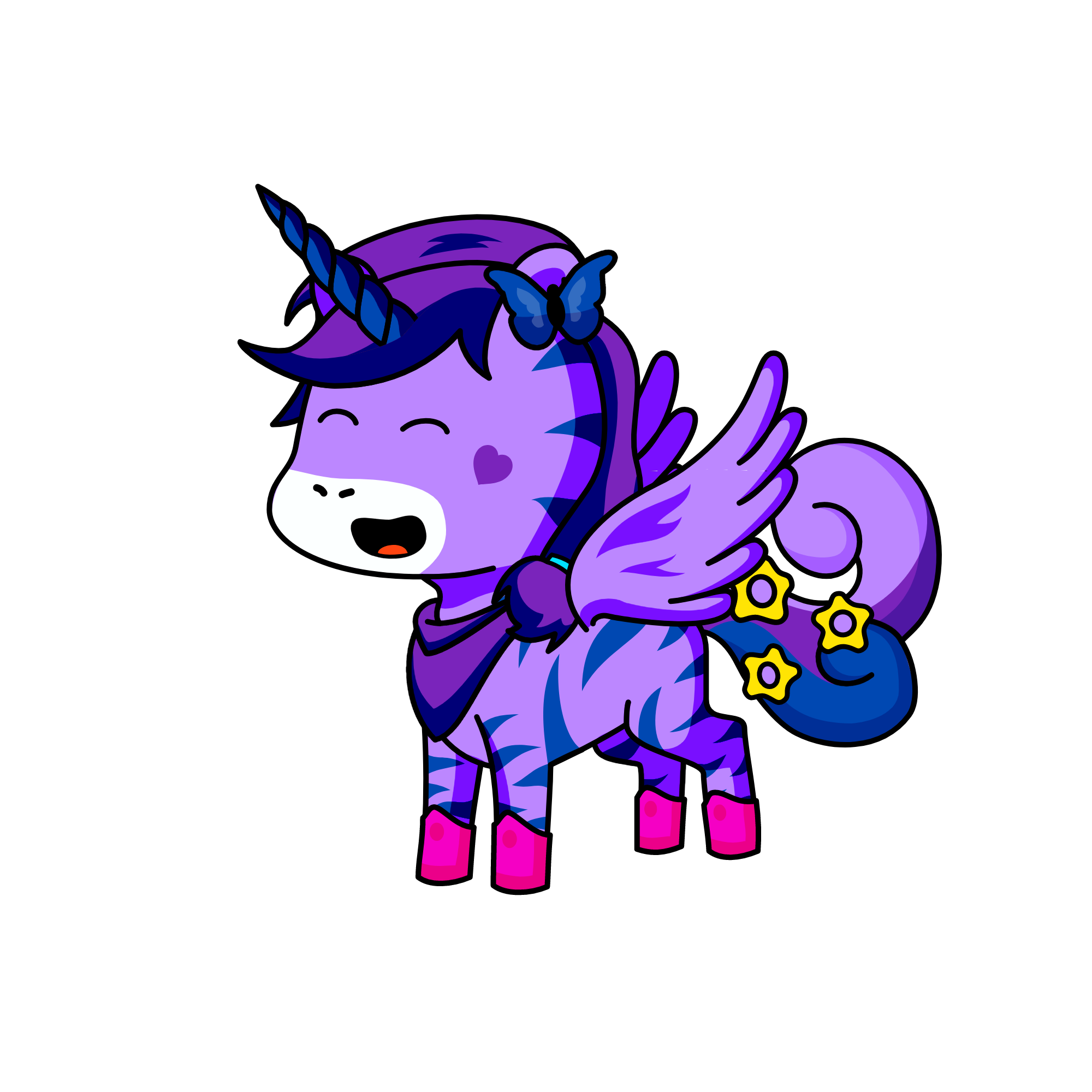 Plum, the unicorn