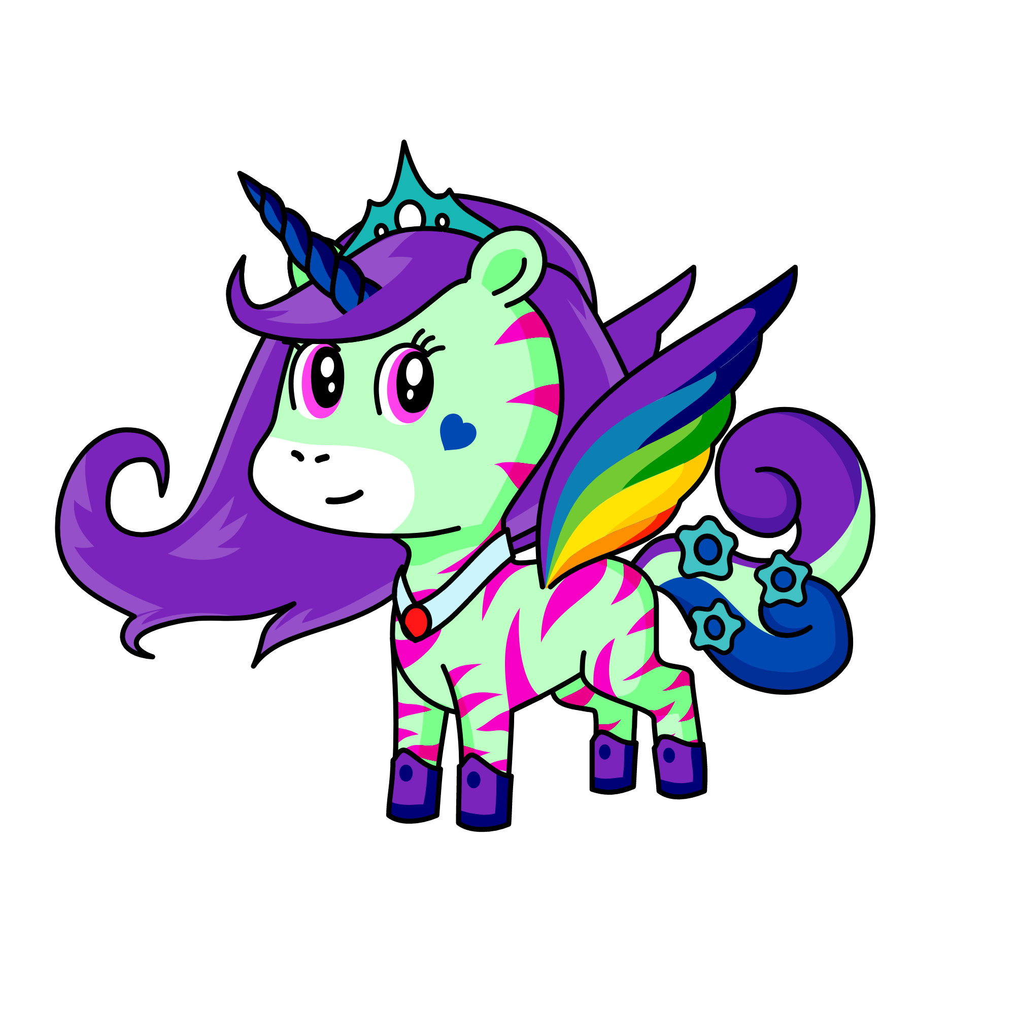 Stripes, the unicorn